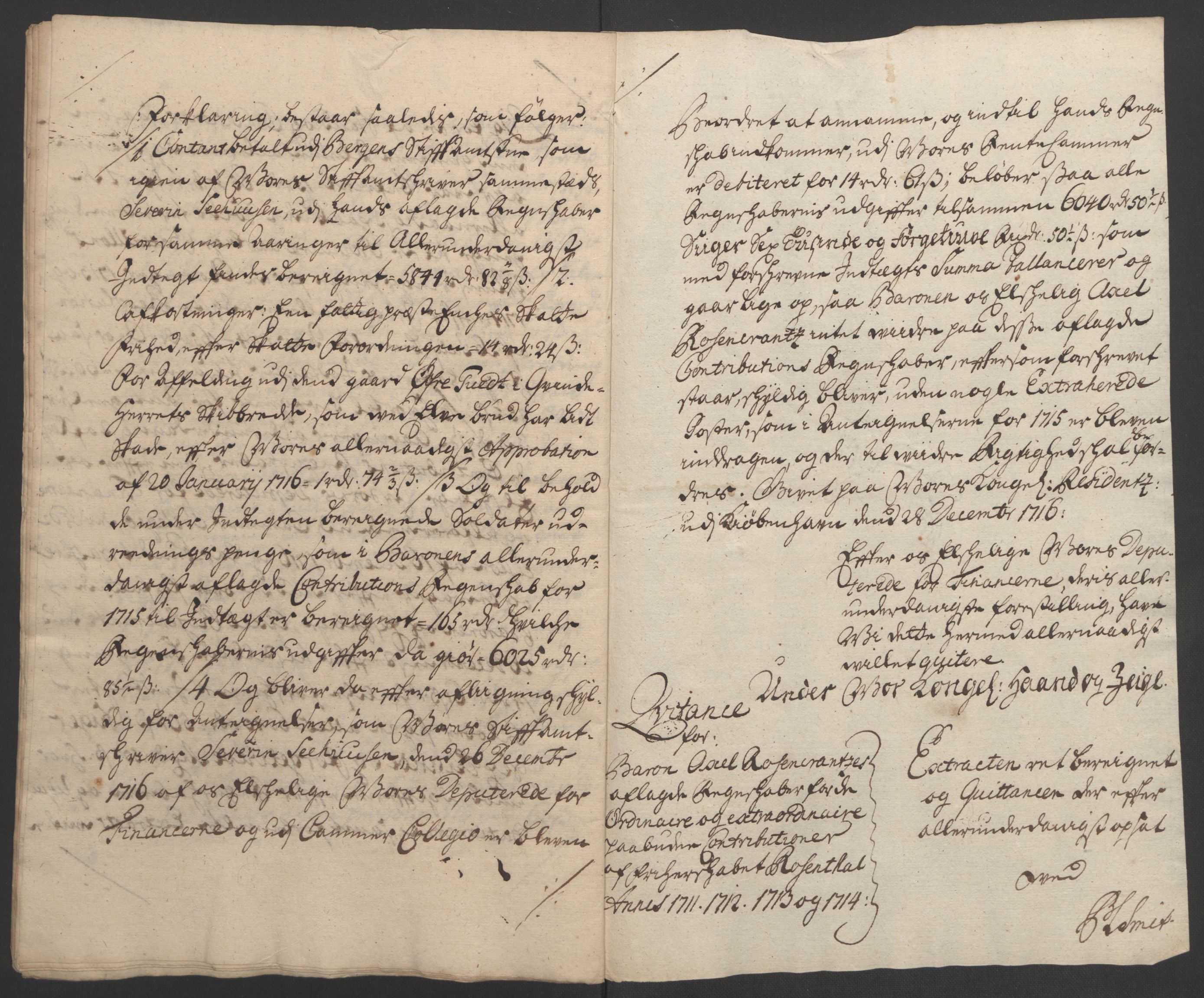 Rentekammeret inntil 1814, Reviderte regnskaper, Fogderegnskap, RA/EA-4092/R49/L3138: Fogderegnskap Rosendal Baroni, 1691-1714, p. 389