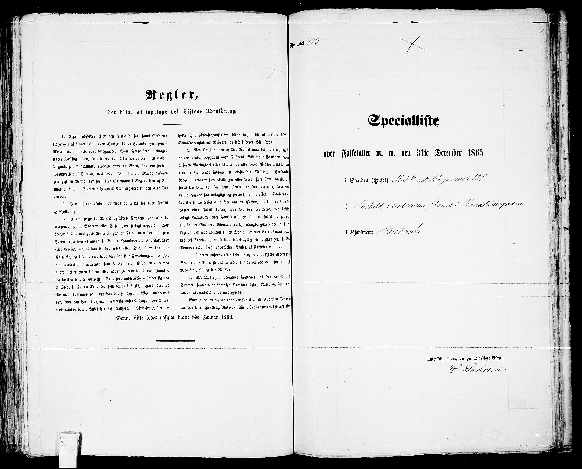 RA, 1865 census for Risør/Risør, 1865, p. 294