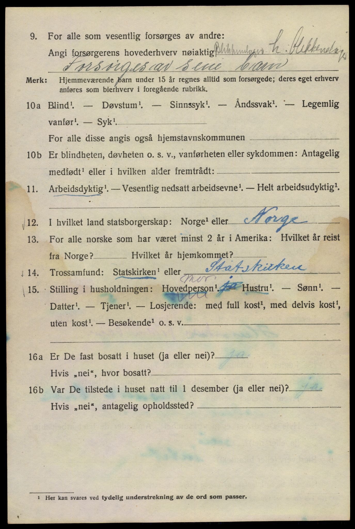 SAO, 1920 census for Kristiania, 1920, p. 632110