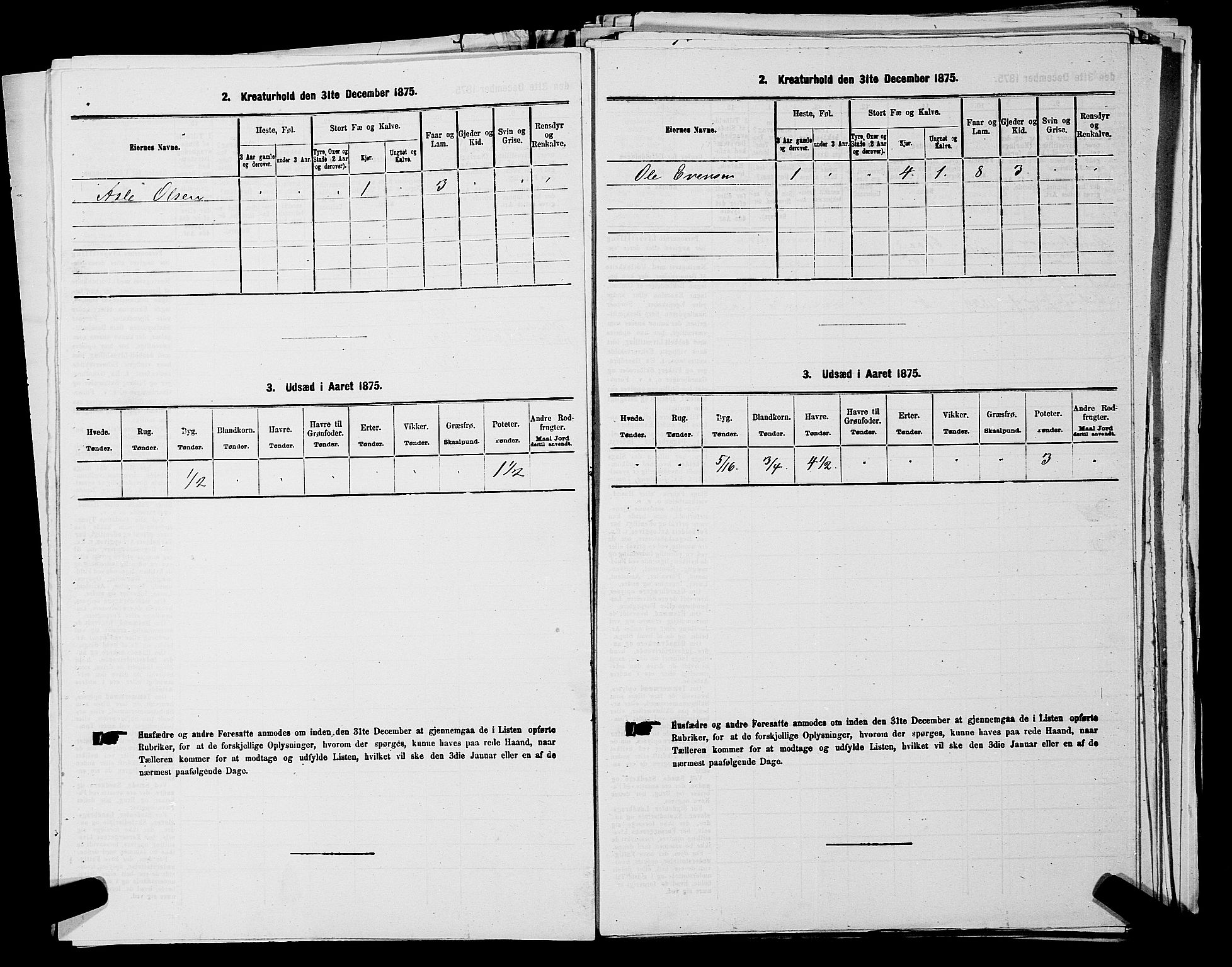 SAKO, 1875 census for 0616P Nes, 1875, p. 1179