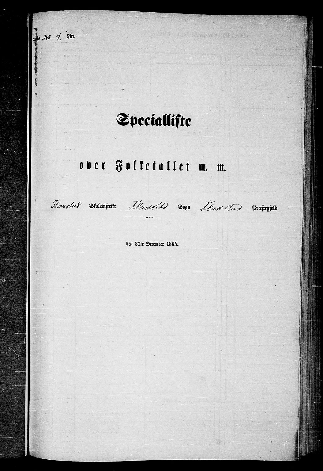 RA, 1865 census for Flakstad, 1865, p. 58
