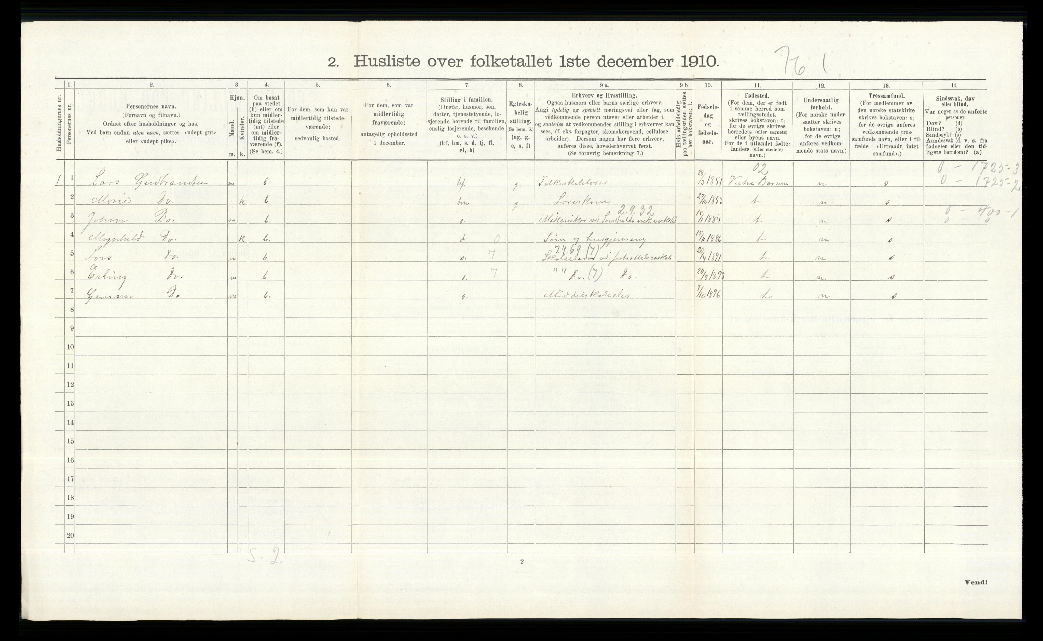 RA, 1910 census for Øvre Eiker, 1910, p. 356