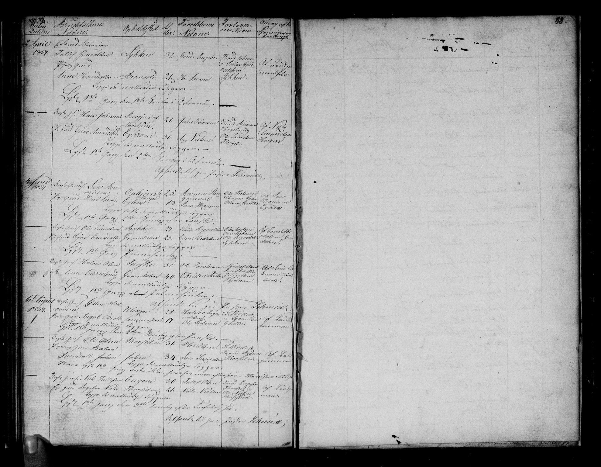 Gol kirkebøker, AV/SAKO-A-226/G/Gb/L0001: Parish register (copy) no. II 1, 1831-1838, p. 82-83