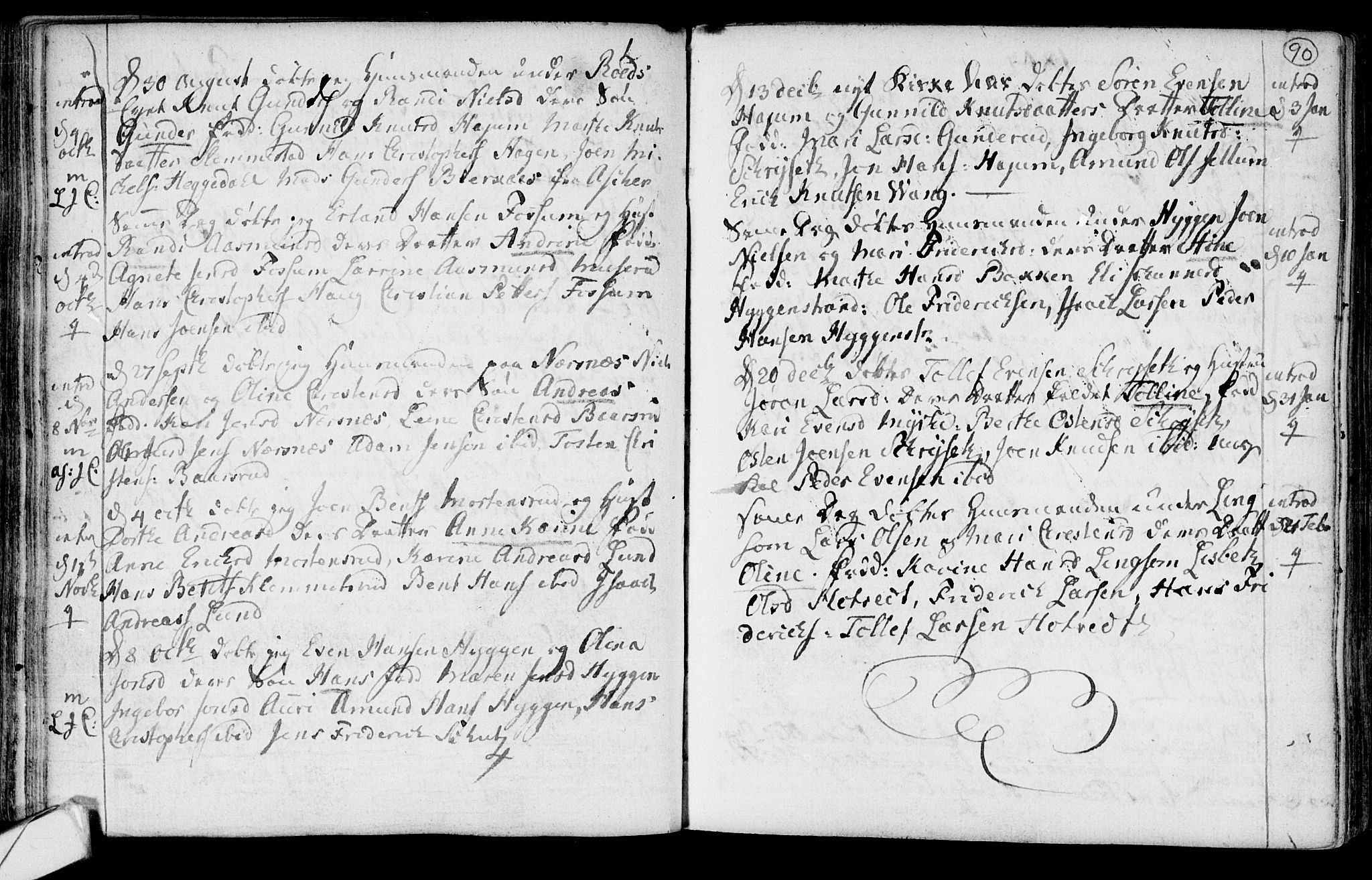 Røyken kirkebøker, AV/SAKO-A-241/F/Fa/L0003: Parish register (official) no. 3, 1782-1813, p. 90