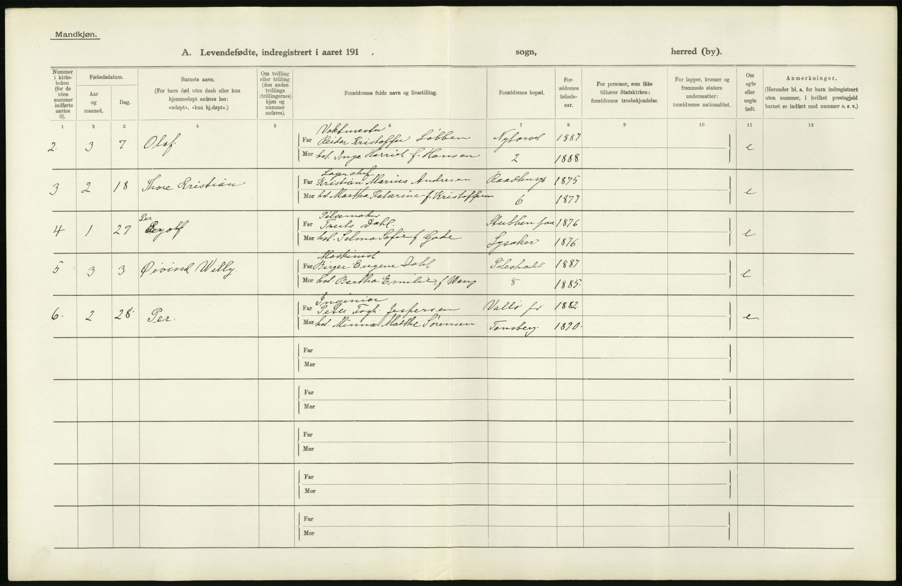 Statistisk sentralbyrå, Sosiodemografiske emner, Befolkning, AV/RA-S-2228/D/Df/Dfb/Dfbd/L0006: Kristiania: Levendefødte menn og kvinner., 1914, p. 60