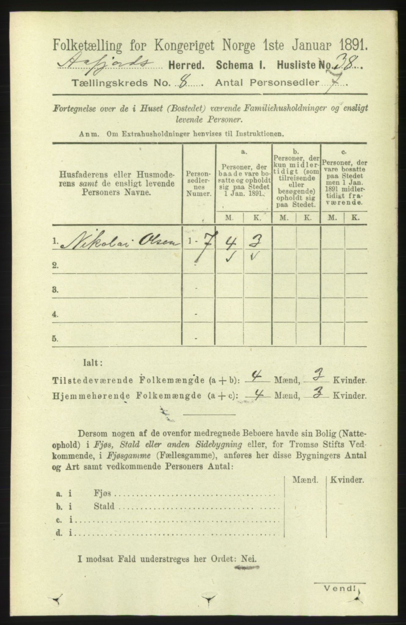 RA, 1891 census for 1630 Åfjord, 1891, p. 1965