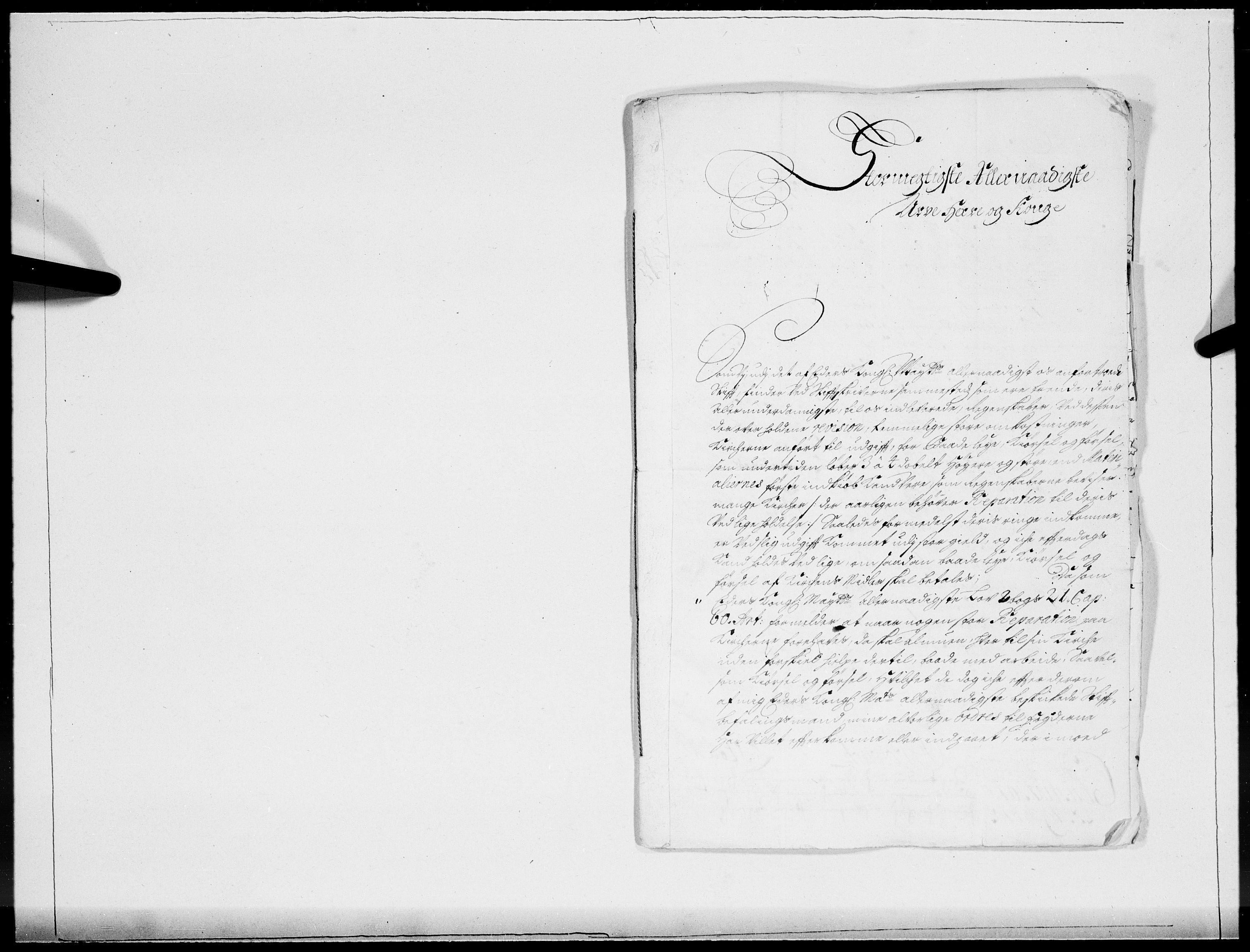 Danske Kanselli 1572-1799, AV/RA-EA-3023/F/Fc/Fcc/Fcca/L0057: Norske innlegg 1572-1799, 1704, p. 3