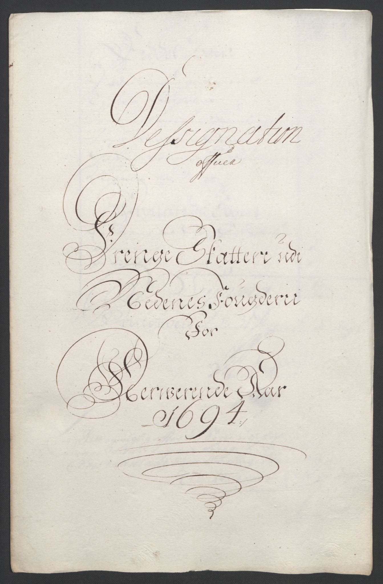 Rentekammeret inntil 1814, Reviderte regnskaper, Fogderegnskap, RA/EA-4092/R39/L2312: Fogderegnskap Nedenes, 1693-1695, p. 153