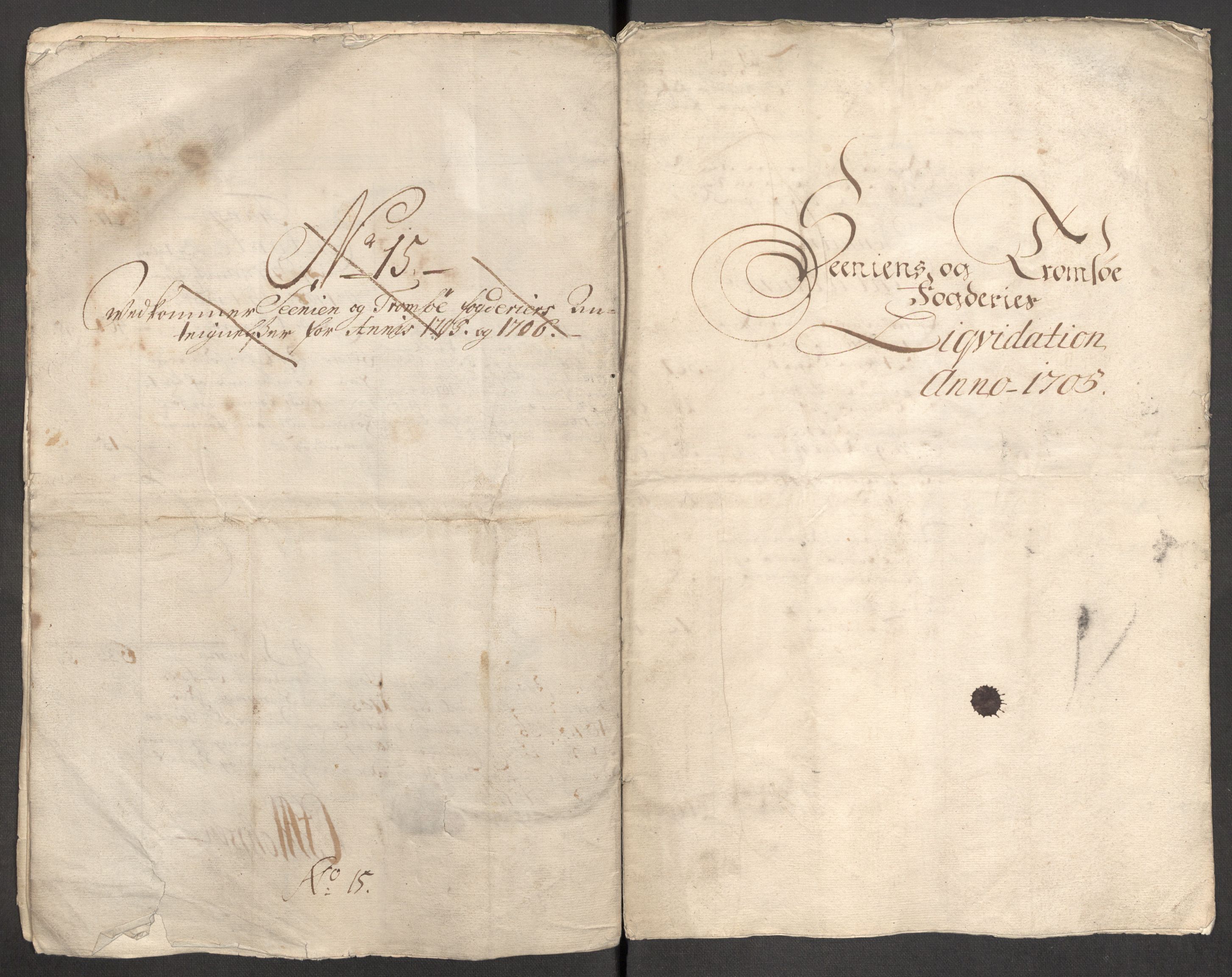 Rentekammeret inntil 1814, Reviderte regnskaper, Fogderegnskap, AV/RA-EA-4092/R68/L4756: Fogderegnskap Senja og Troms, 1705-1707, p. 12