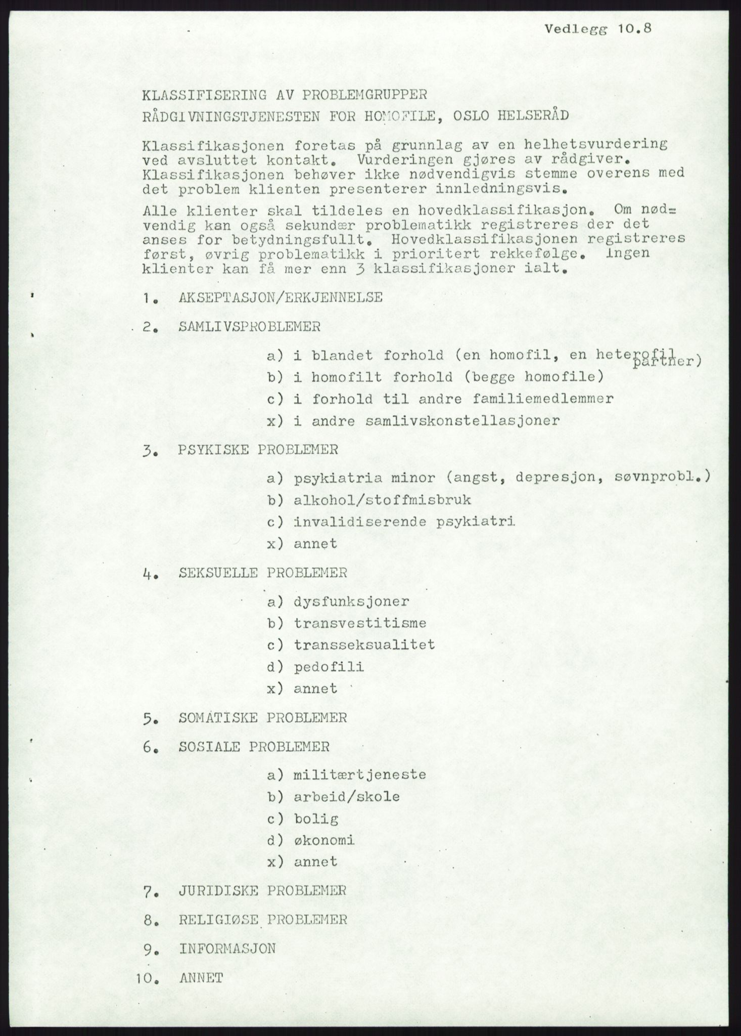 Sosialdepartementet, Helsedirektoratet, Kontoret for psykiatri, H4, RA/S-1286/D/Dc/L0611/0002: Sakarkiv / Homofili, 1962-1983, p. 572