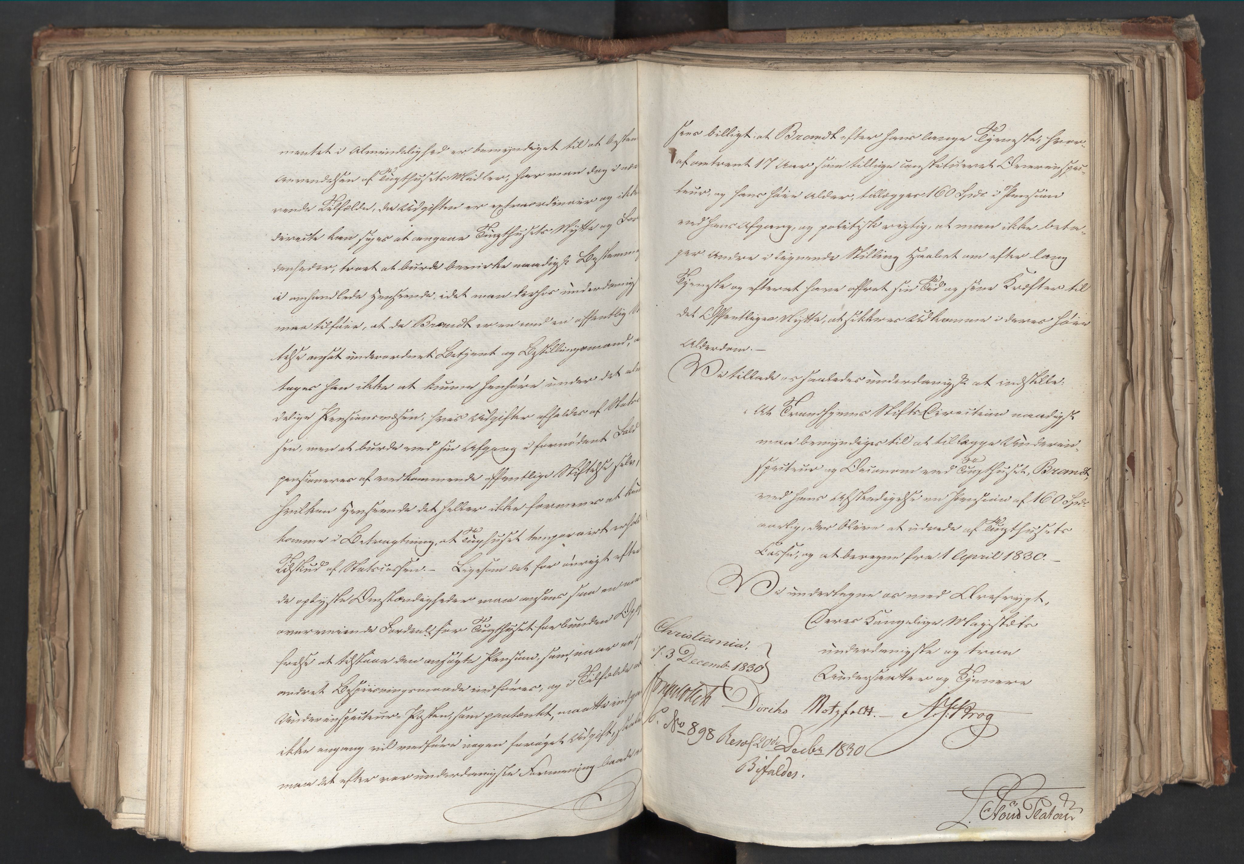 Statsrådsavdelingen i Stockholm, AV/RA-S-1003/D/Da/L0068: Regjeringsinnstillinger nr. 660-876, 1830, p. 471