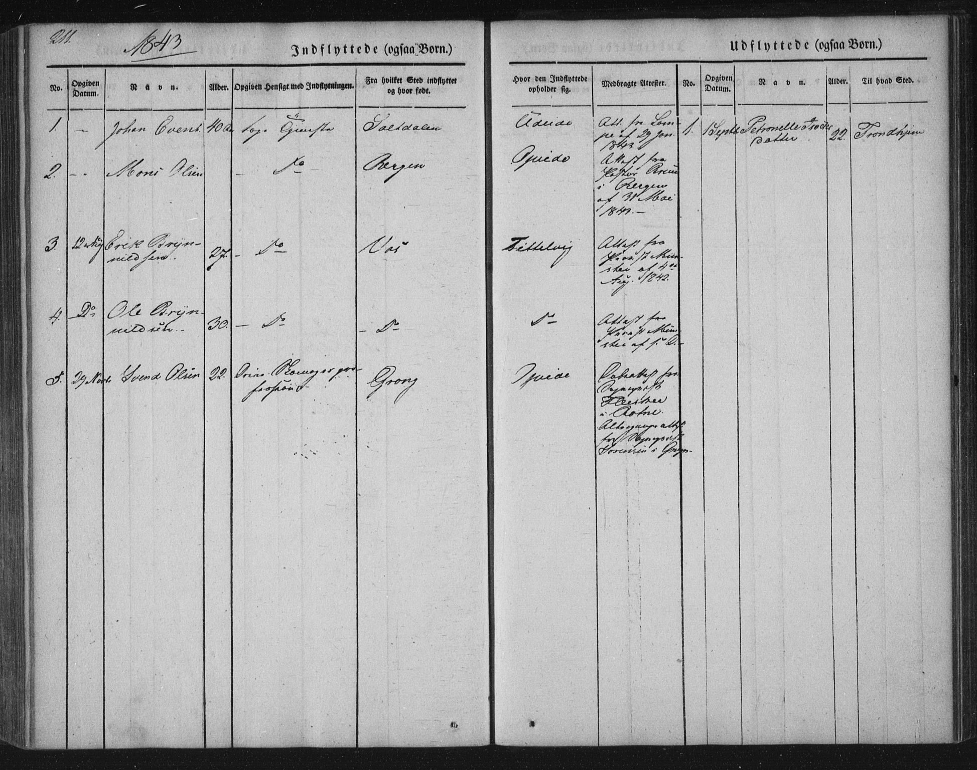 Ministerialprotokoller, klokkerbøker og fødselsregistre - Nordland, AV/SAT-A-1459/859/L0843: Parish register (official) no. 859A03, 1840-1848, p. 211