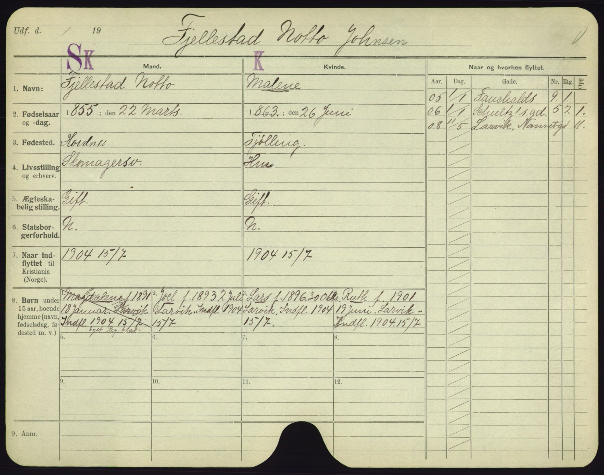 Oslo folkeregister, Registerkort, AV/SAO-A-11715/F/Fa/Fac/L0003: Menn, 1906-1914, p. 125a