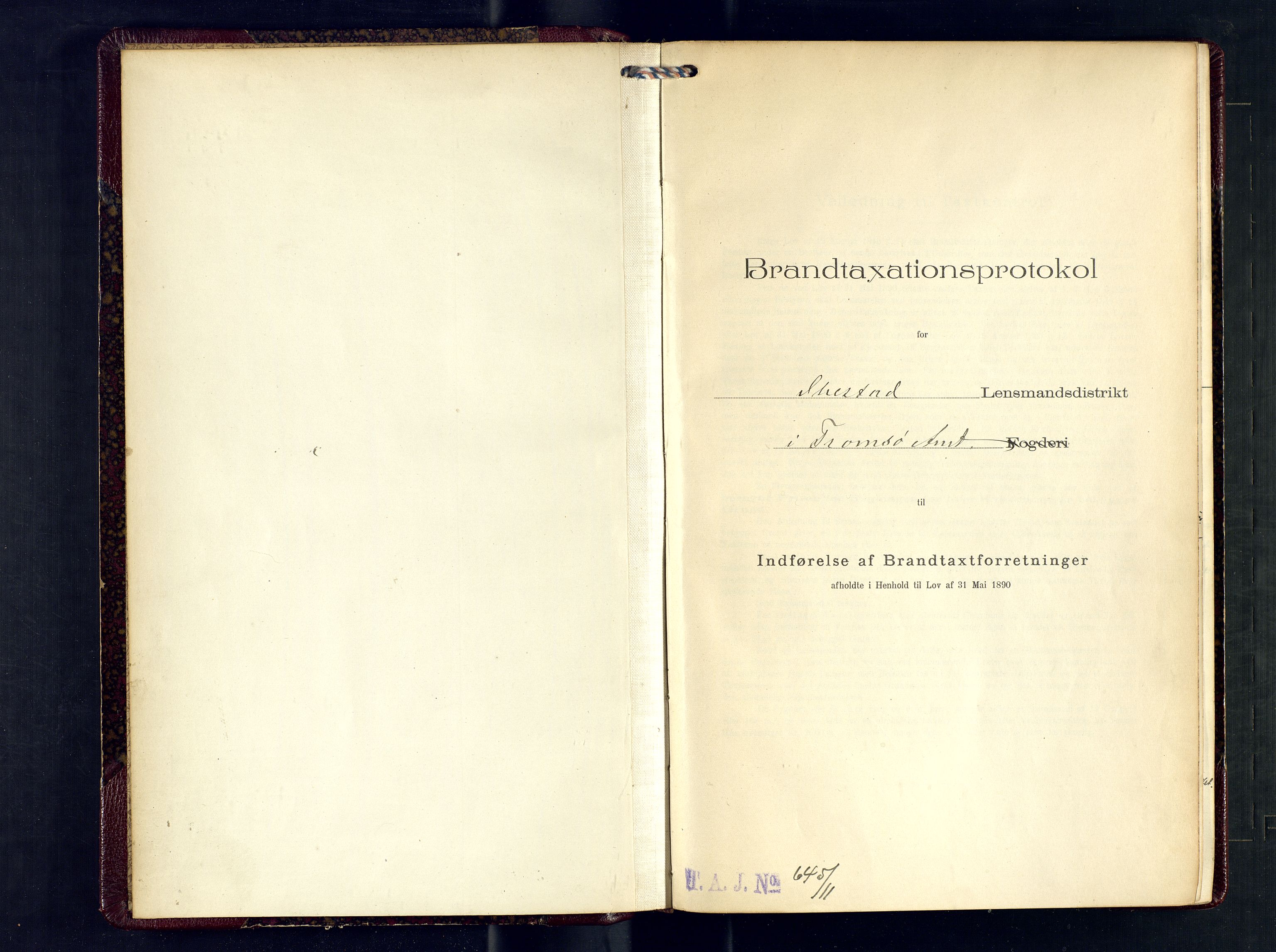 Ibestad lensmannskontor, SATØ/S-1499/F/Fv/Fvh/L0274: Branntakstprotokoller, 1912-1915