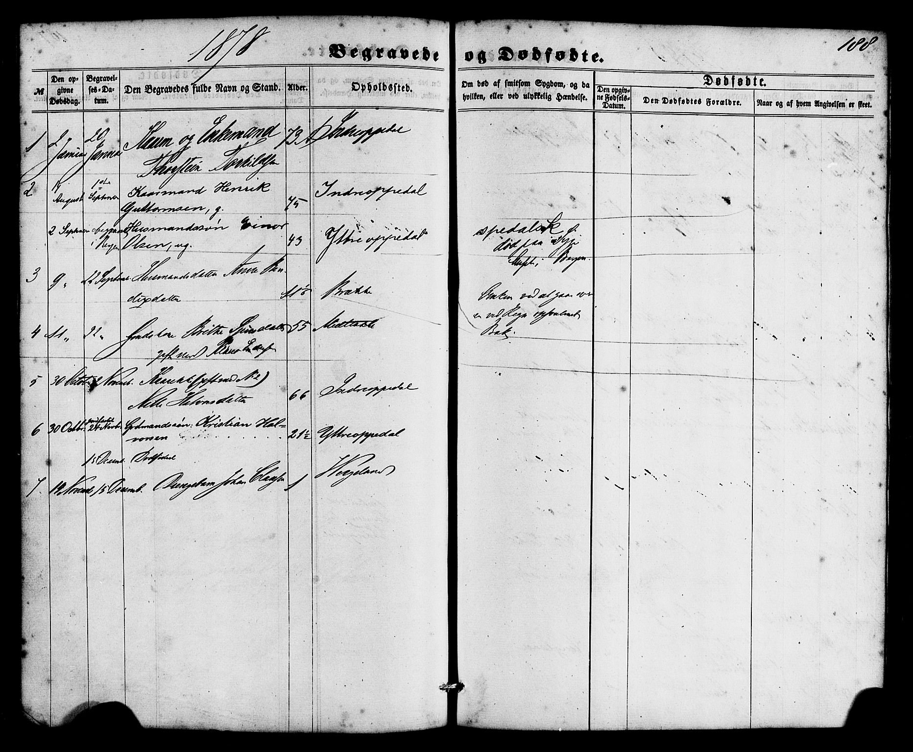 Gulen sokneprestembete, SAB/A-80201/H/Haa/Haac/L0001: Parish register (official) no. C 1, 1859-1881, p. 188