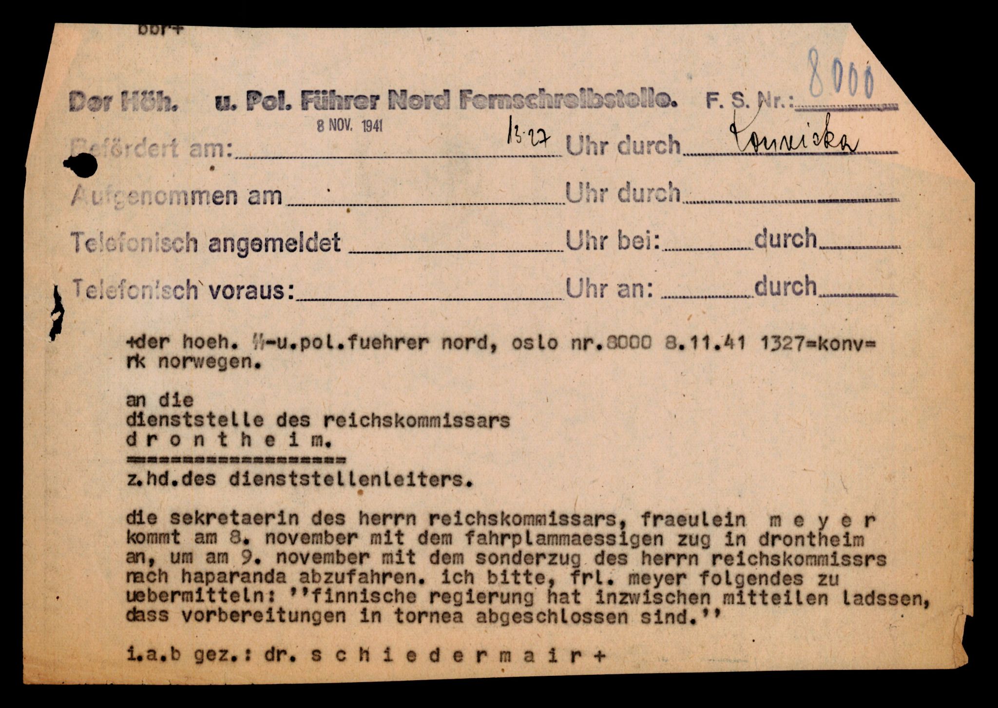 Forsvarets Overkommando. 2 kontor. Arkiv 11.4. Spredte tyske arkivsaker, AV/RA-RAFA-7031/D/Dar/Darb/L0002: Reichskommissariat, 1940-1945, p. 248