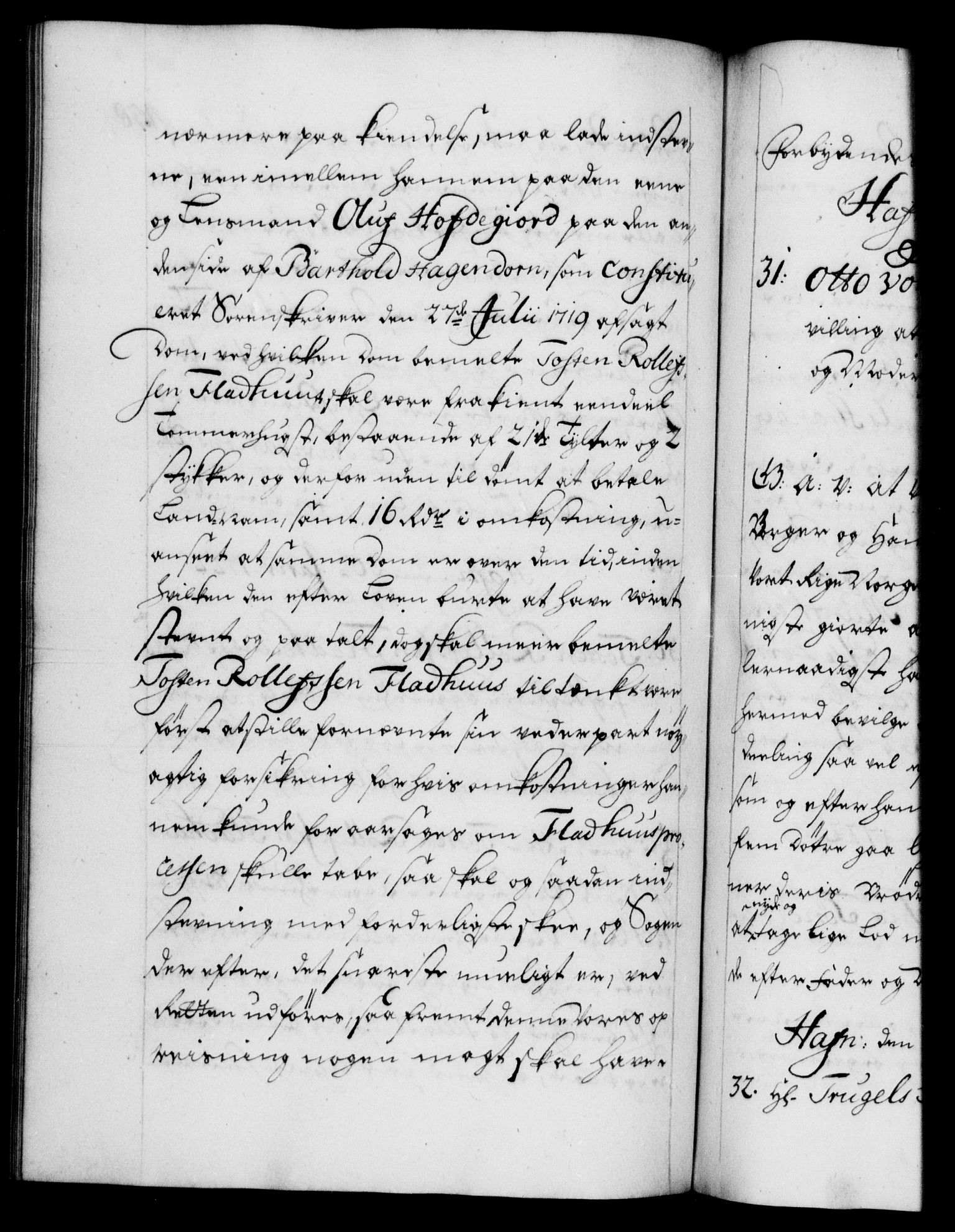 Danske Kanselli 1572-1799, AV/RA-EA-3023/F/Fc/Fca/Fcaa/L0023: Norske registre, 1720-1722, p. 458b