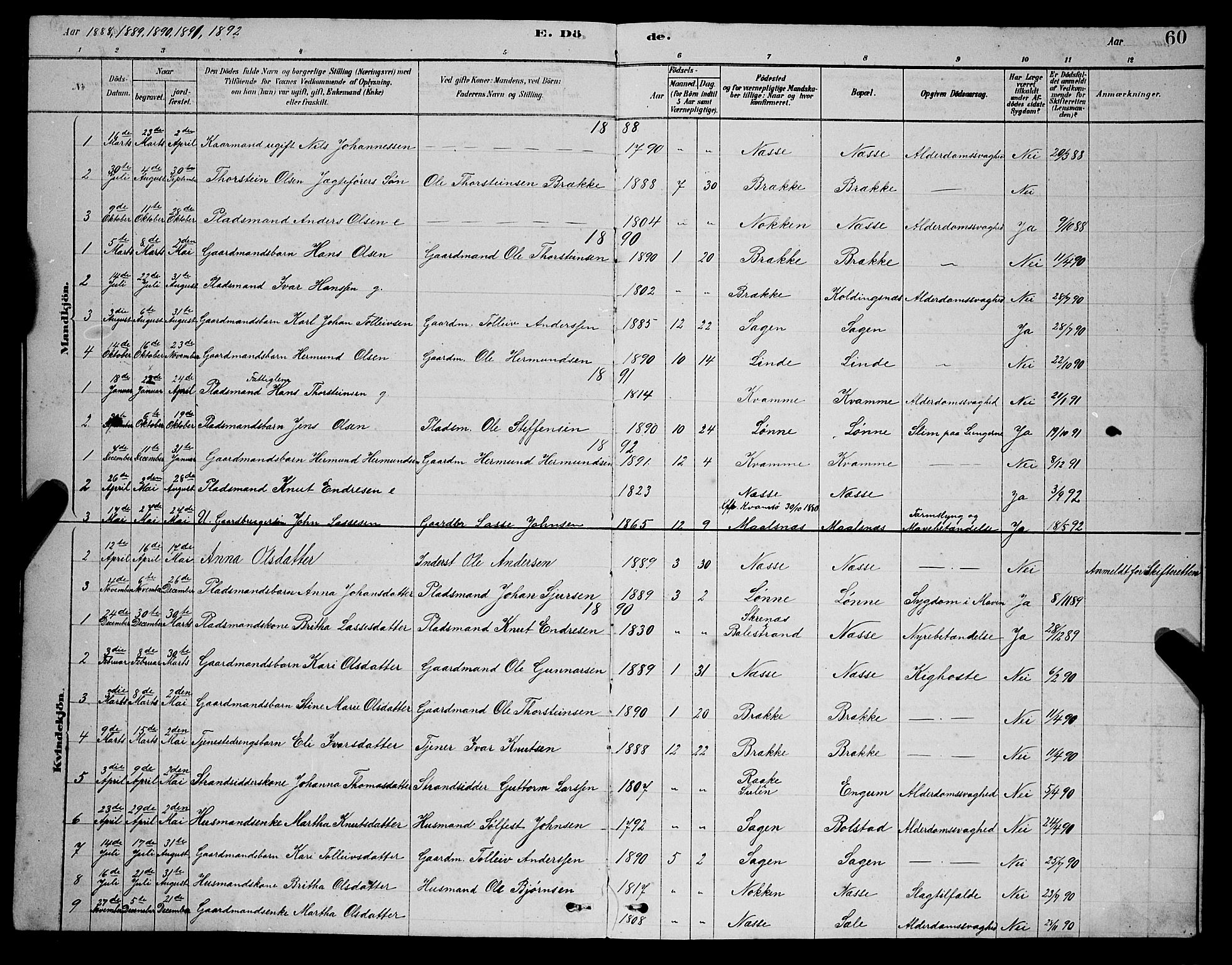 Balestrand sokneprestembete, AV/SAB-A-79601/H/Hab/Habc/L0002: Parish register (copy) no. C 2, 1878-1895, p. 60