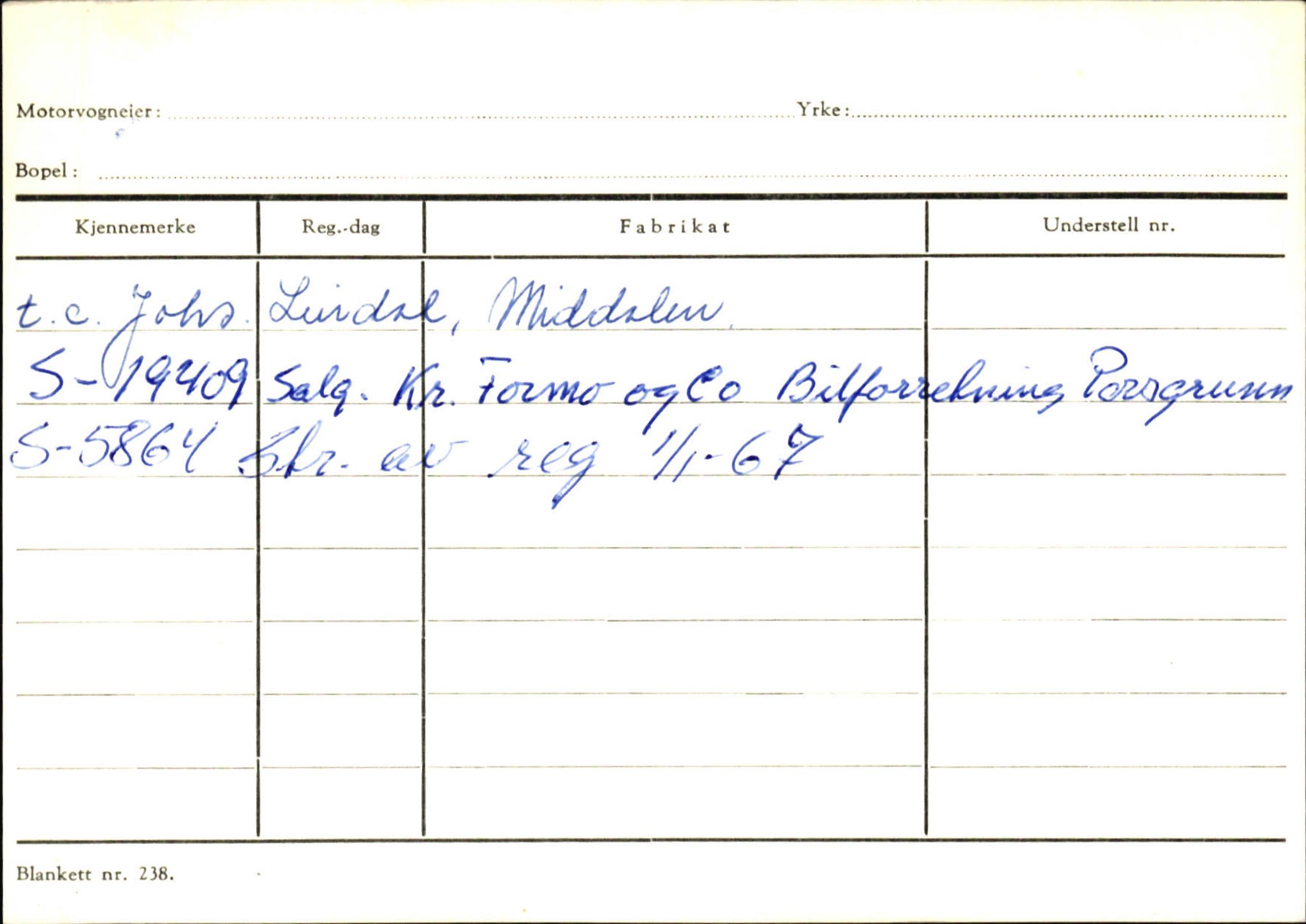 Statens vegvesen, Sogn og Fjordane vegkontor, SAB/A-5301/4/F/L0124: Eigarregister Sogndal A-U, 1945-1975, p. 1655