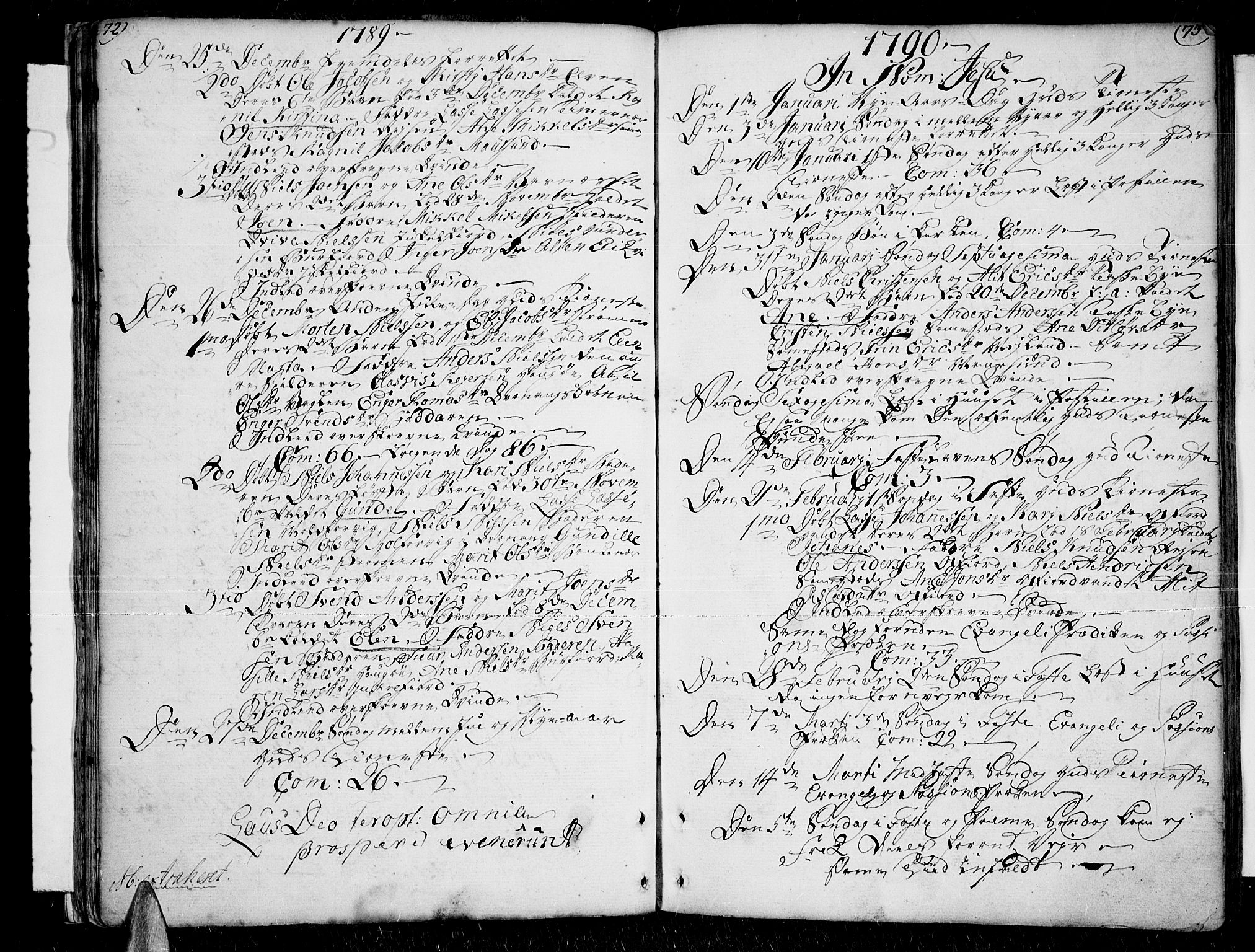 Skjervøy sokneprestkontor, SATØ/S-1300/H/Ha/Haa/L0002kirke: Parish register (official) no. 2, 1781-1817, p. 72-73