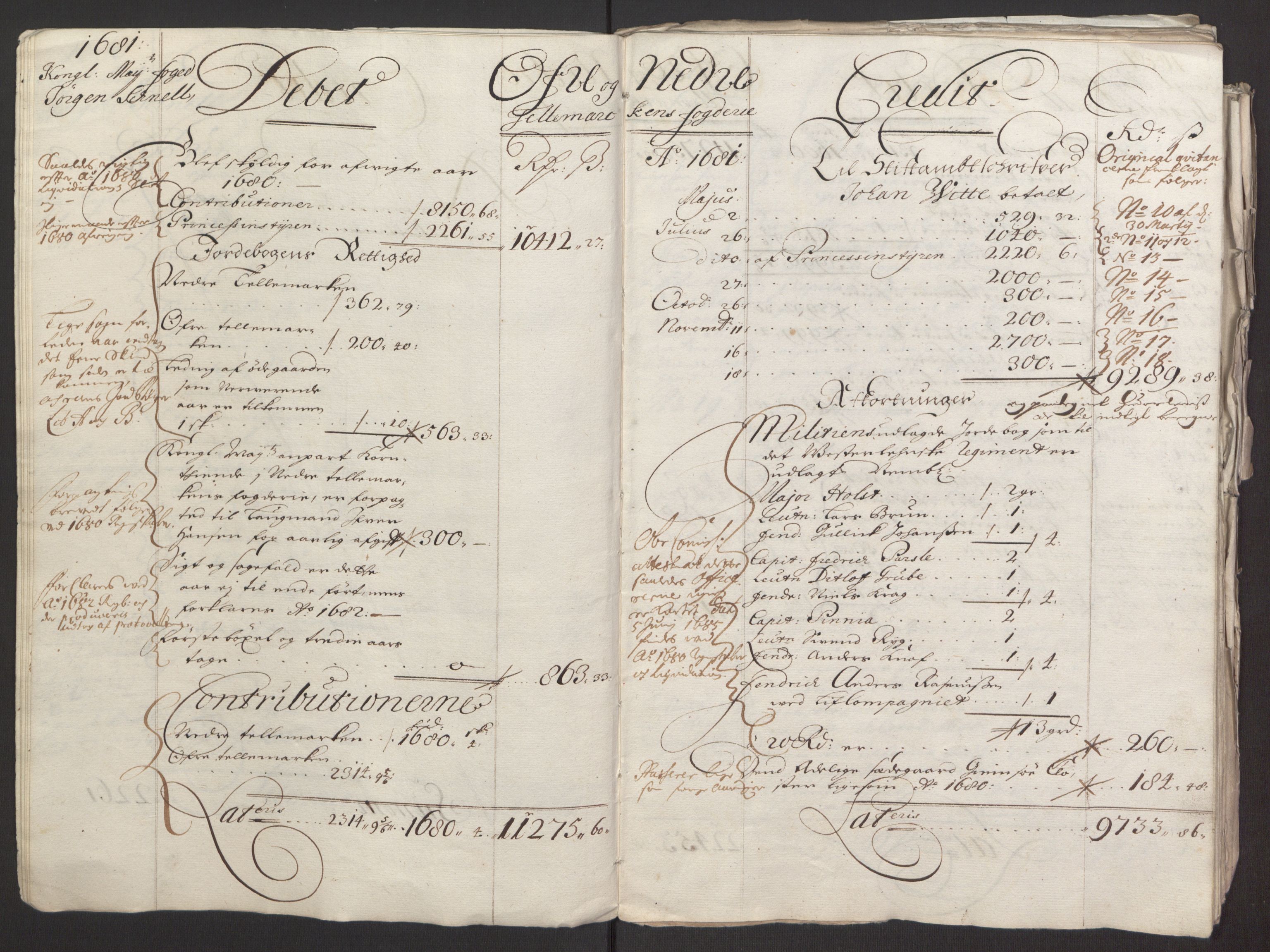 Rentekammeret inntil 1814, Reviderte regnskaper, Fogderegnskap, RA/EA-4092/R35/L2075: Fogderegnskap Øvre og Nedre Telemark, 1680-1684, p. 9