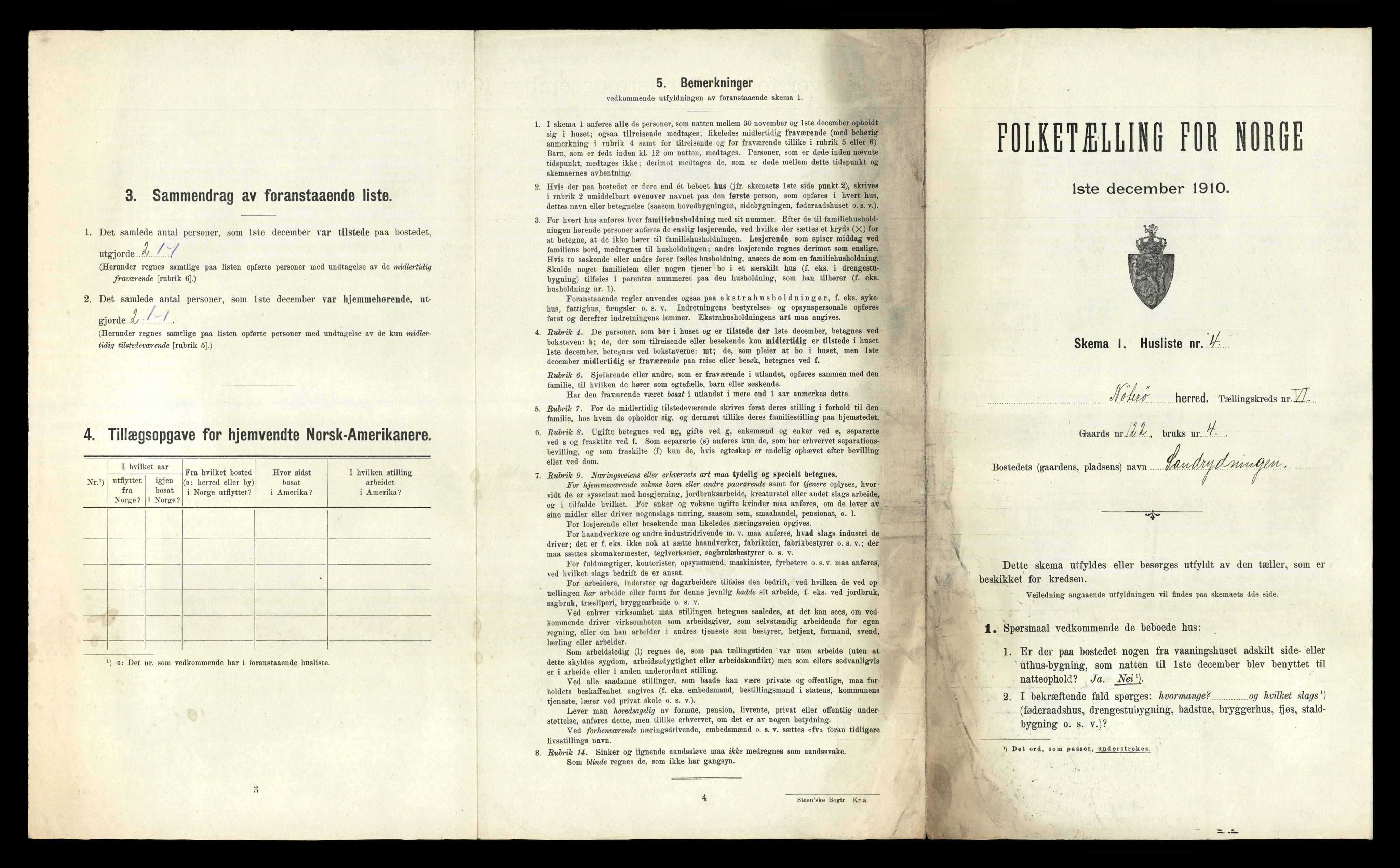 RA, 1910 census for Nøtterøy, 1910, p. 1850