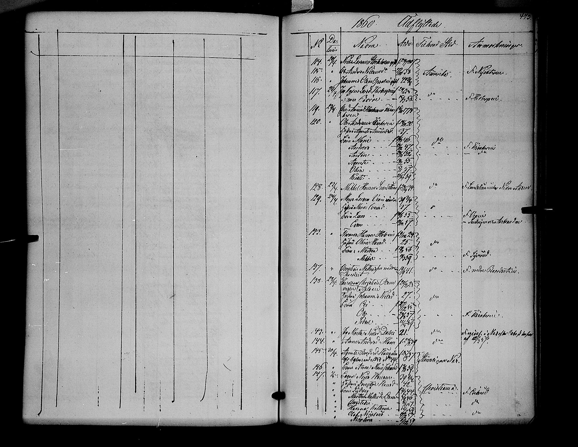 Ringsaker prestekontor, SAH/PREST-014/K/Ka/L0009: Parish register (official) no. 9, 1850-1860, p. 473
