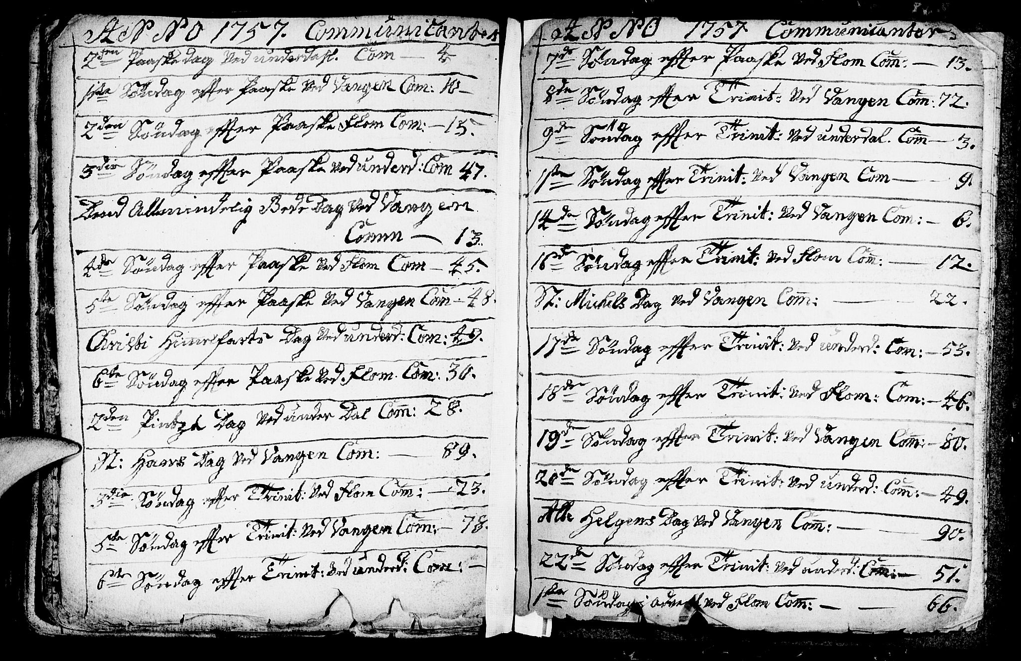 Aurland sokneprestembete, SAB/A-99937/H/Ha/Haa/L0003: Parish register (official) no. A 3, 1735-1761, p. 210