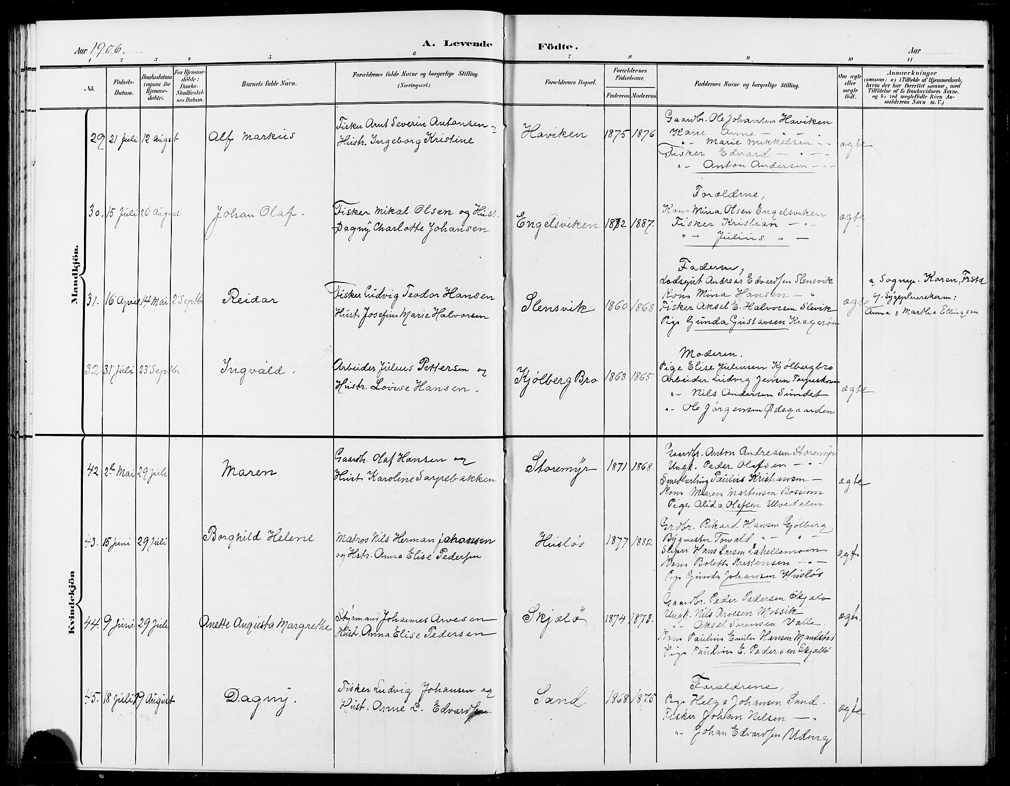 Onsøy prestekontor Kirkebøker, SAO/A-10914/G/Ga/L0002: Parish register (copy) no. I 2, 1903-1909