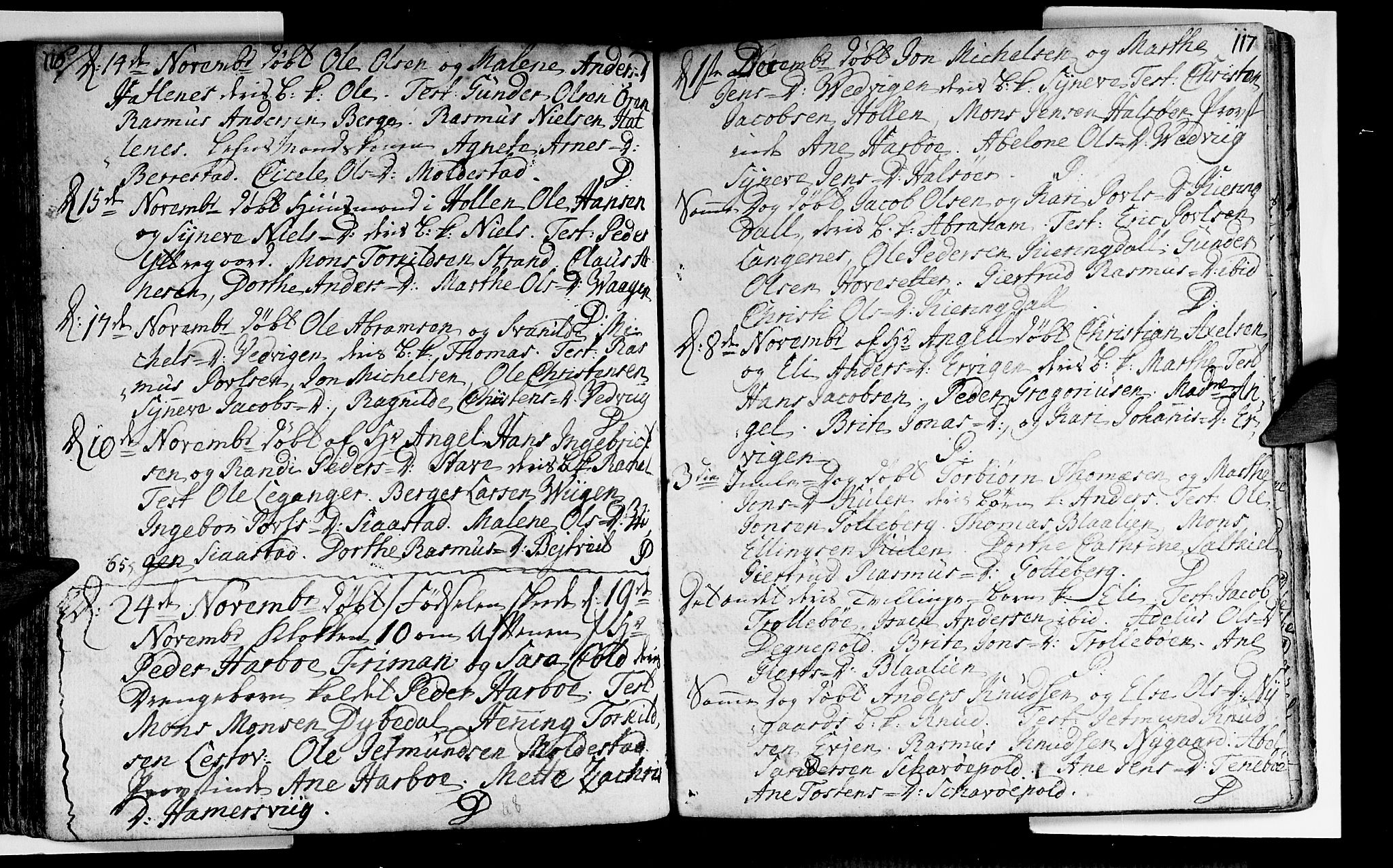 Selje sokneprestembete, AV/SAB-A-99938/H/Ha/Haa/Haaa: Parish register (official) no. A 4, 1743-1759, p. 116-117
