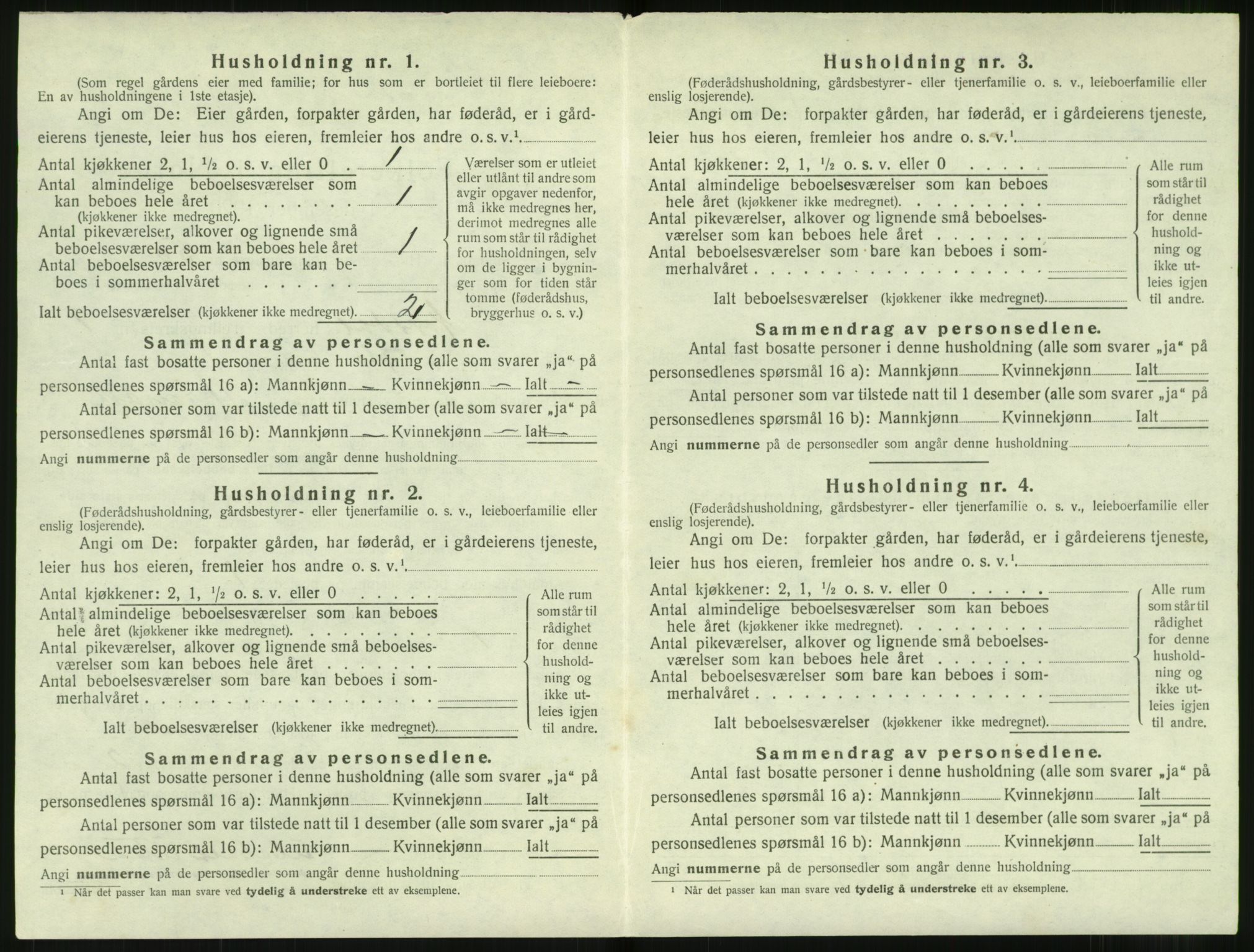 SAT, 1920 census for Norddal, 1920, p. 810