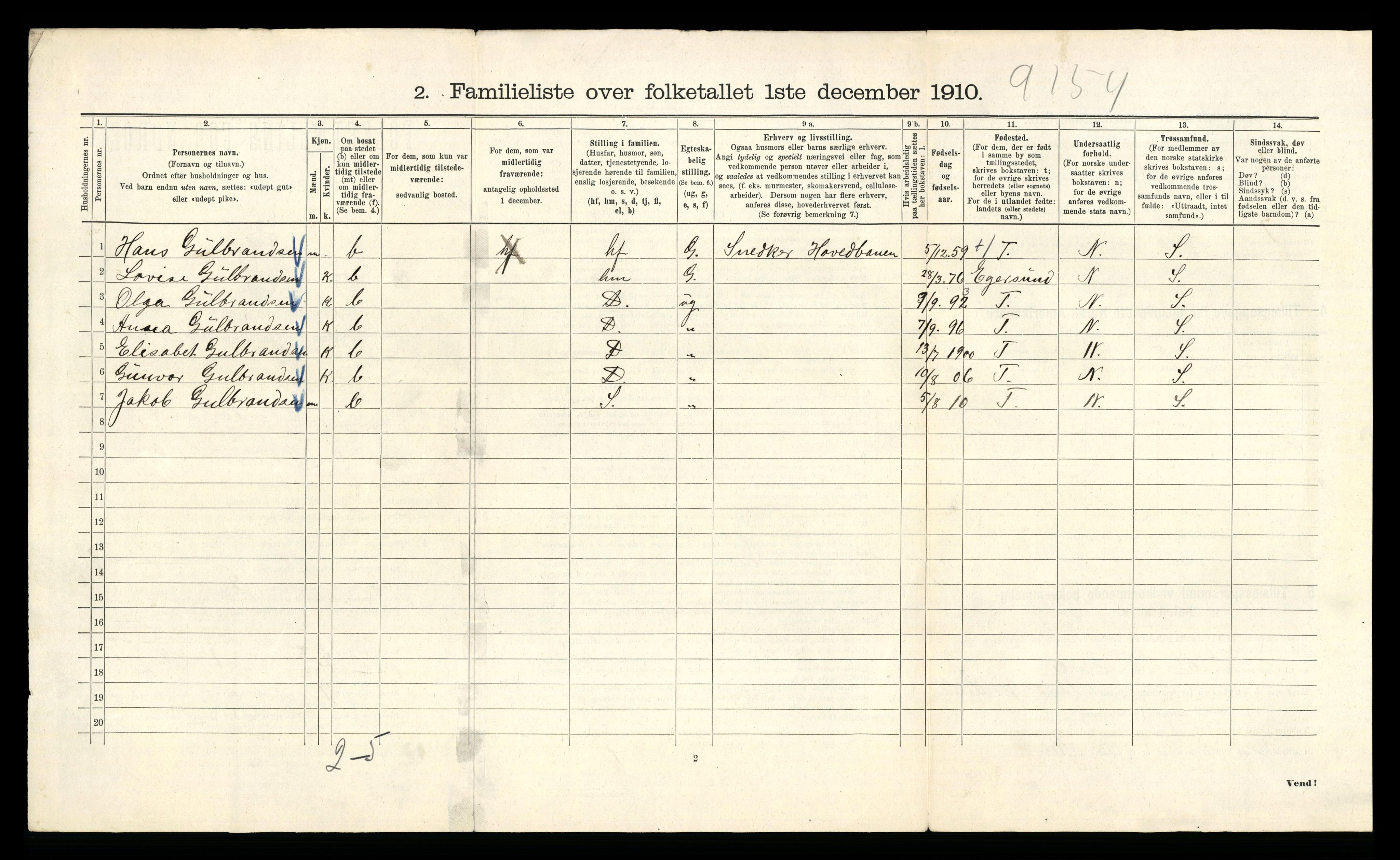 RA, 1910 census for Kristiania, 1910, p. 74754