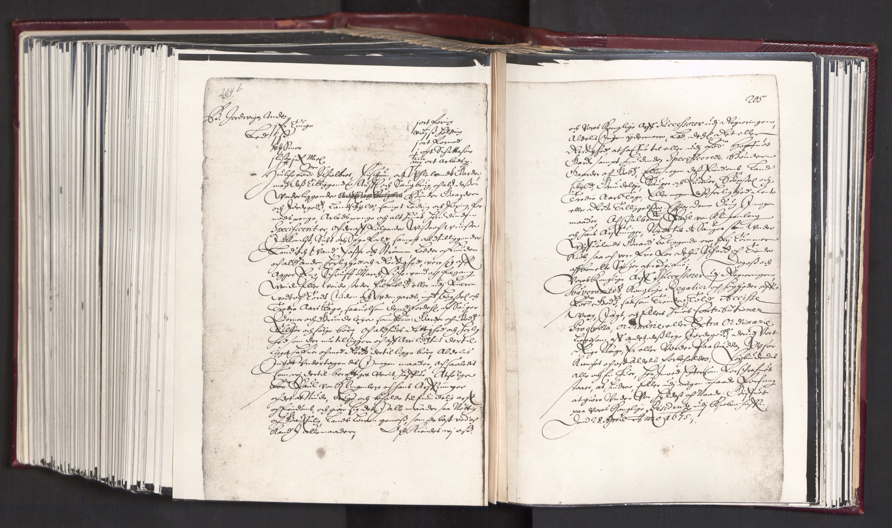 Rentekammeret, Kammerkanselliet, RA/EA-3111/G/Gg/Ggj/Ggjf/L0001: Skjøtebok over kongelig avhendet jordegods i Norge Q, 1670-1680, p. 217