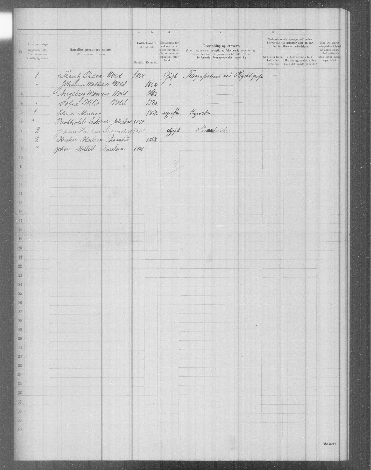 OBA, Municipal Census 1902 for Kristiania, 1902, p. 4814