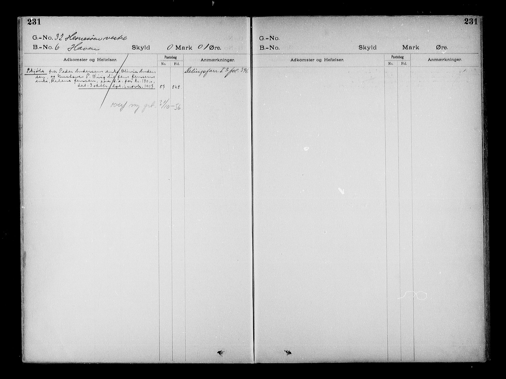 Vestre Nedenes/Sand sorenskriveri, SAK/1221-0010/G/Ga/L0022: Mortgage register no. 15, 1899-1957, p. 231