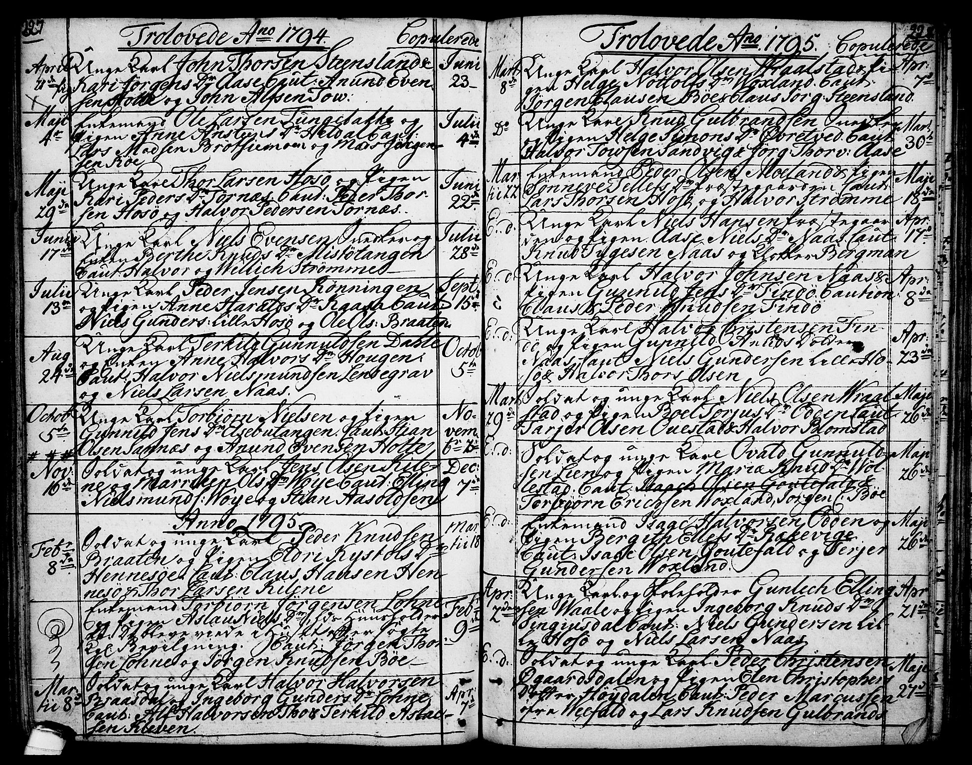 Drangedal kirkebøker, SAKO/A-258/F/Fa/L0003: Parish register (official) no. 3, 1768-1814, p. 227-228