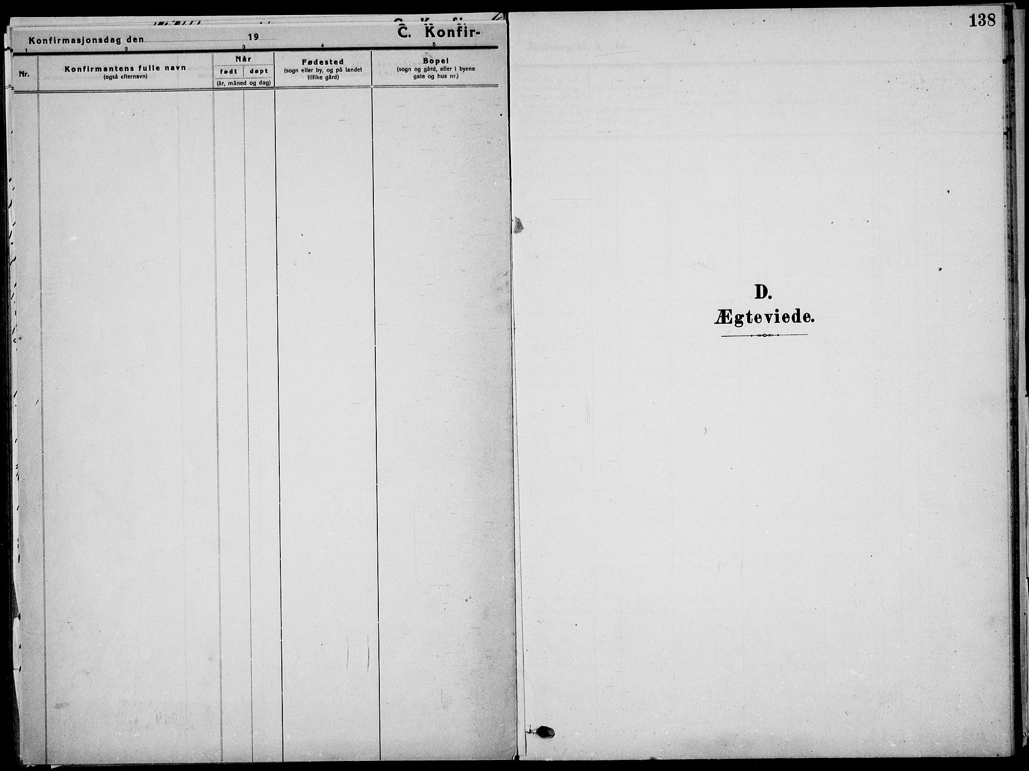 Sauherad kirkebøker, SAKO/A-298/G/Ga/L0004a: Parish register (copy) no. I 4a, 1906-1934, p. 138