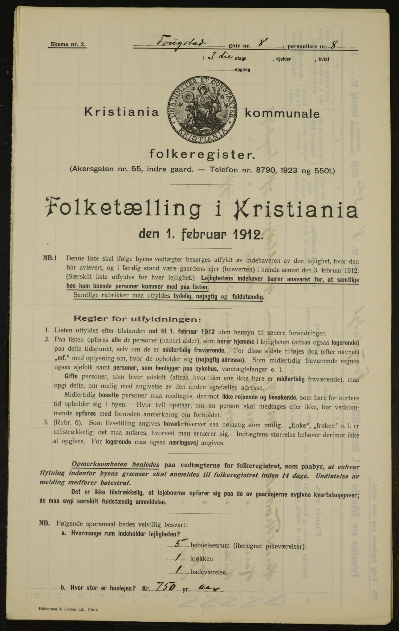 OBA, Municipal Census 1912 for Kristiania, 1912, p. 25334