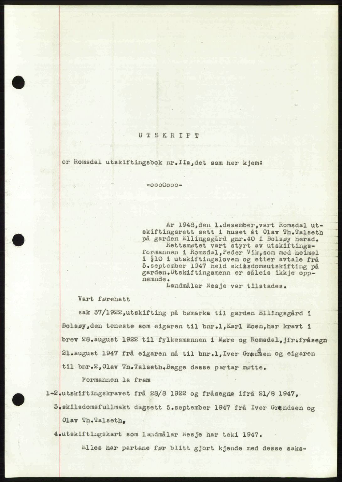 Romsdal sorenskriveri, AV/SAT-A-4149/1/2/2C: Mortgage book no. A28, 1948-1949, Diary no: : 3328/1948