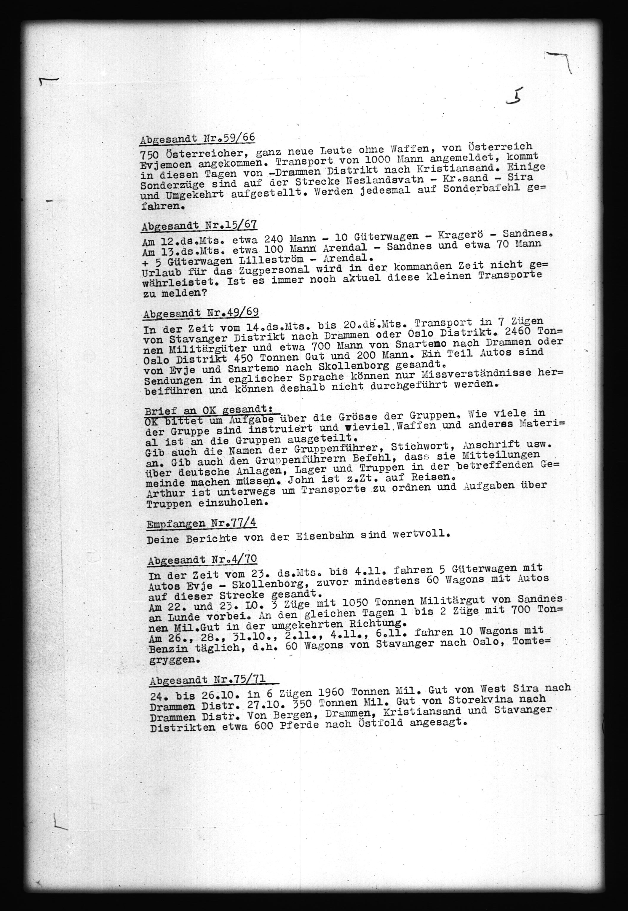 Documents Section, AV/RA-RAFA-2200/V/L0055: Film med LMDC Serial Numbers, 1939-1945, p. 74