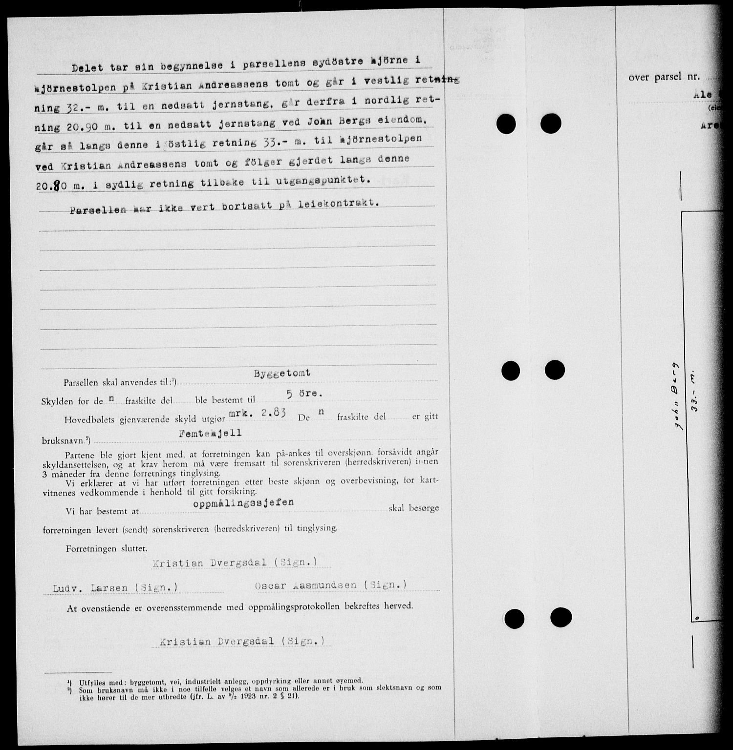 Onsøy sorenskriveri, SAO/A-10474/G/Ga/Gab/L0021: Mortgage book no. II A-21, 1947-1947, Diary no: : 2662/1947