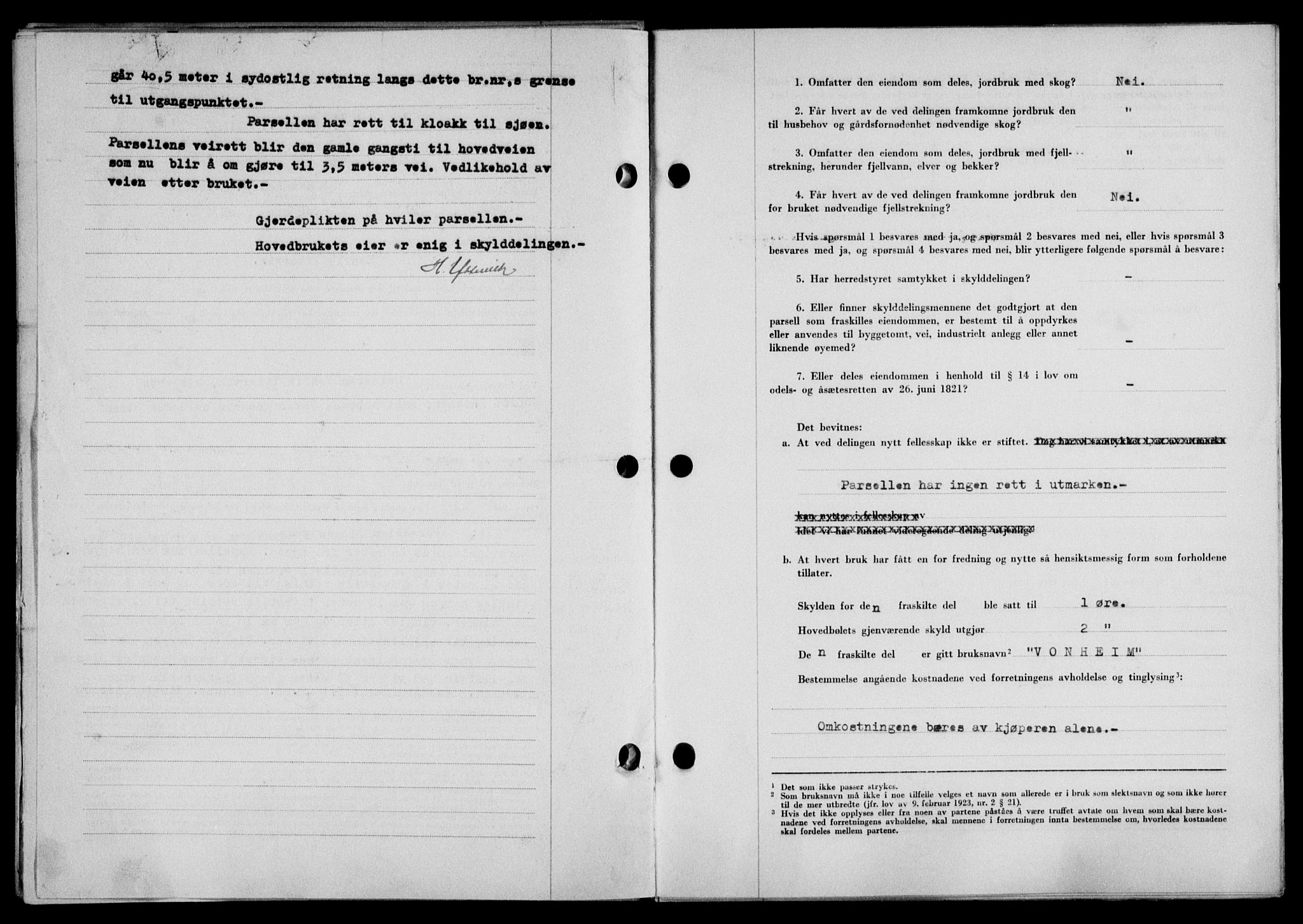 Lofoten sorenskriveri, SAT/A-0017/1/2/2C/L0015a: Mortgage book no. 15a, 1946-1947, Diary no: : 1644/1946