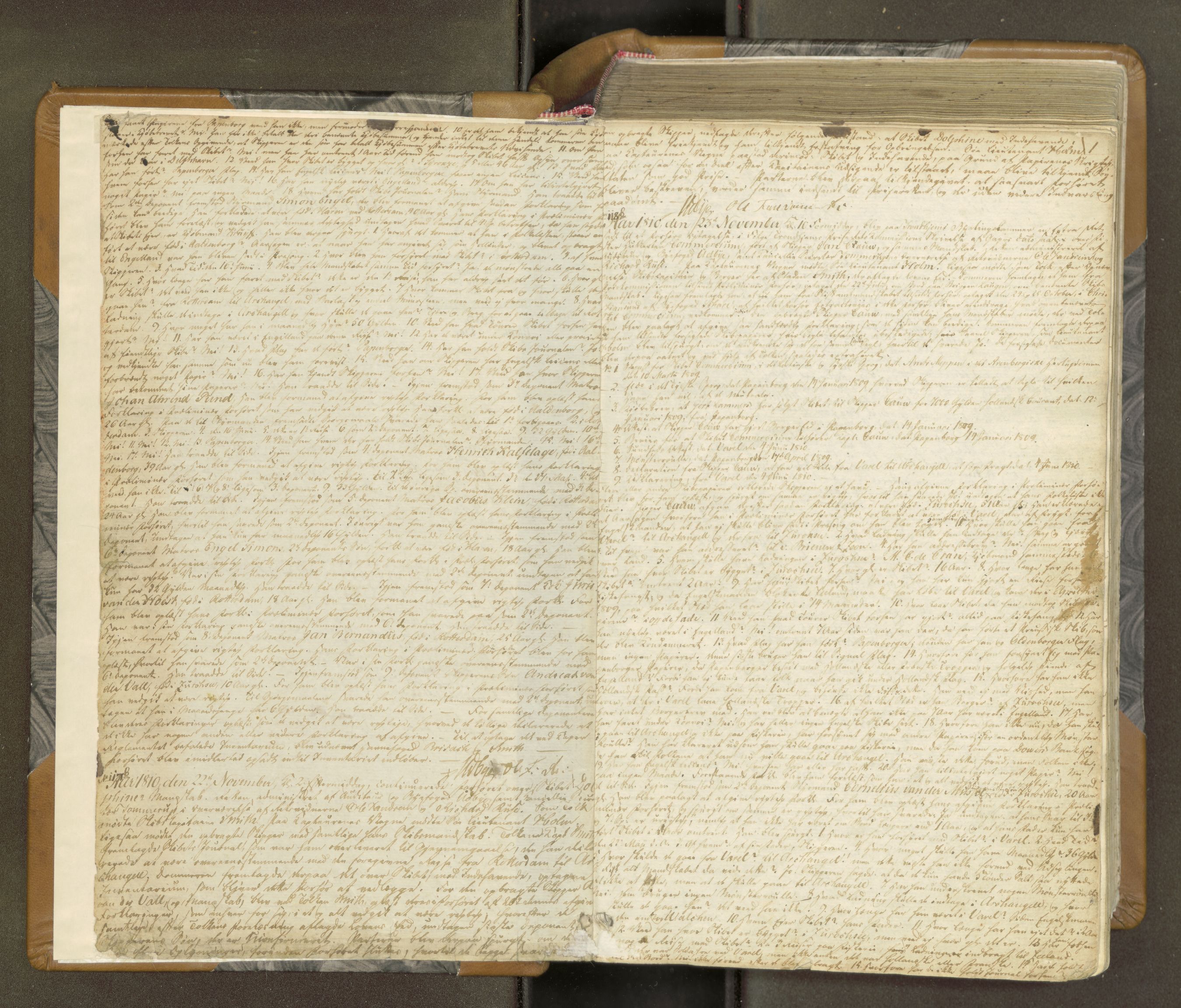 Trondheim byfogd, AV/SAT-A-0003/1/1/1B/L0001: Ekstrarettsprotokoll - 20/11-19/10.Dommer., 1810-1818, p. 0b-1a