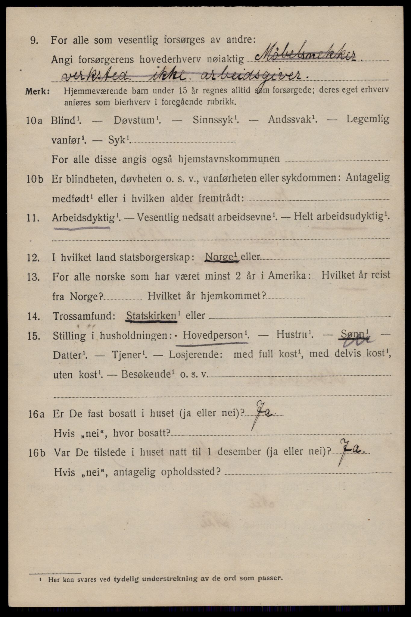 SAST, 1920 census for Haugesund, 1920, p. 27170