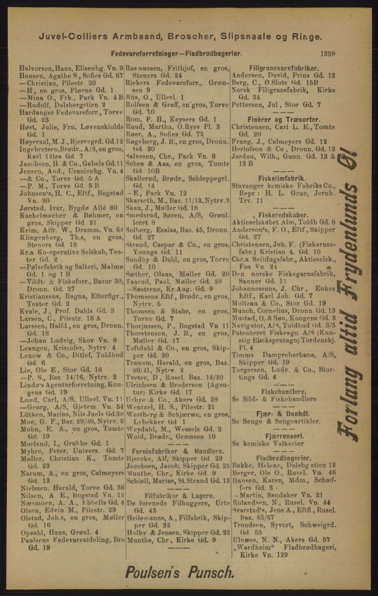 Kristiania/Oslo adressebok, PUBL/-, 1905, p. 1359