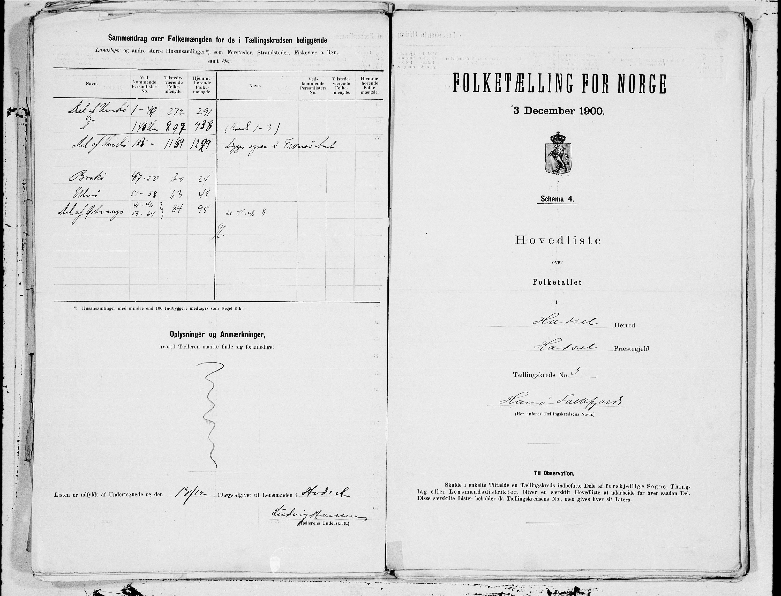 SAT, 1900 census for Hadsel, 1900, p. 10