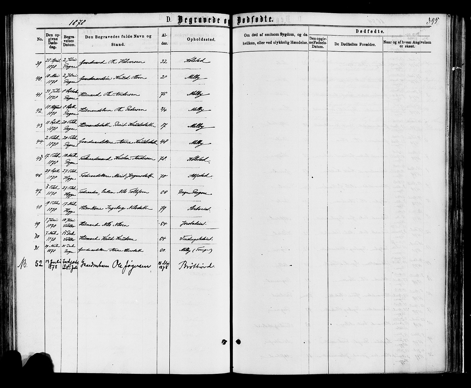 Øystre Slidre prestekontor, AV/SAH-PREST-138/H/Ha/Haa/L0002: Parish register (official) no. 2, 1874-1886, p. 395
