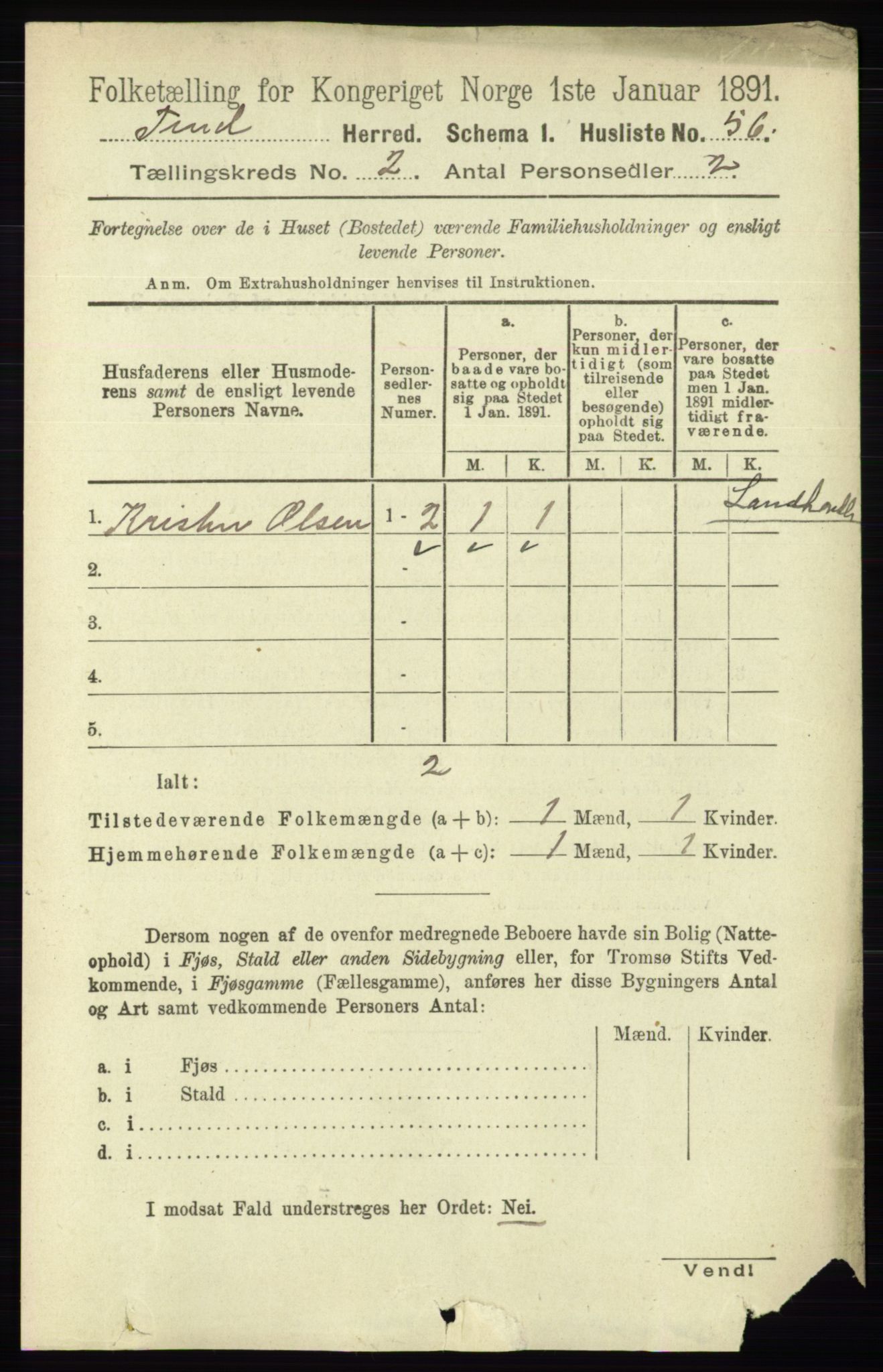 RA, 1891 census for 0826 Tinn, 1891, p. 146