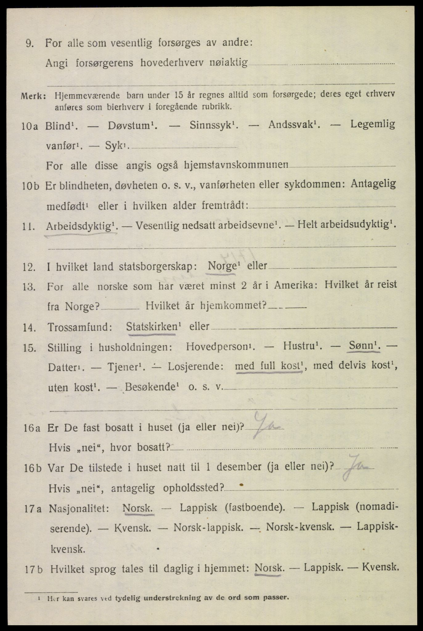 SAT, 1920 census for Bodin, 1920, p. 10839