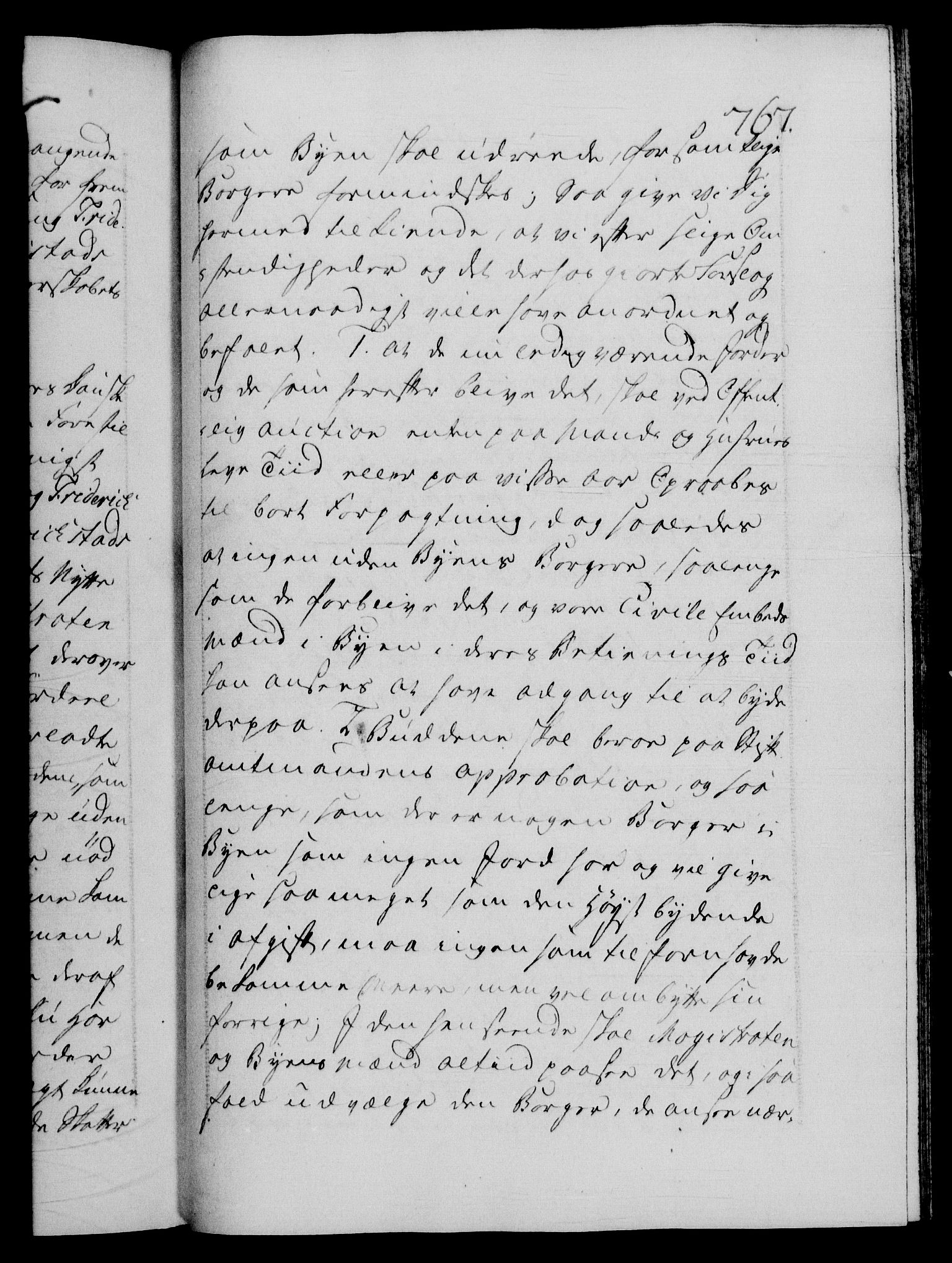 Danske Kanselli 1572-1799, AV/RA-EA-3023/F/Fc/Fca/Fcab/L0042: Norske tegnelser, 1777-1781, p. 767a
